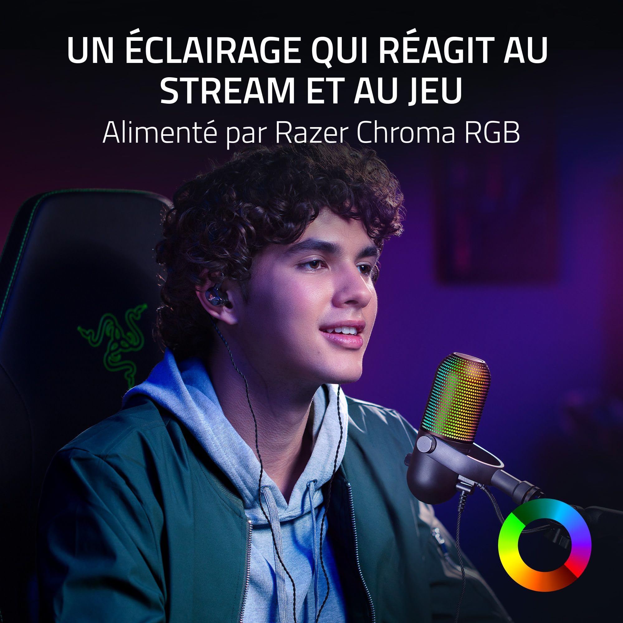 razer-seiren-v3-chroma-microphone-usb-rgb-tap-to-mute-noir image 2