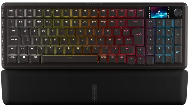 corsair-vanguard-96-wireless-clavier-gaming-96-azerty-hall-effect-8khz-noir image 1