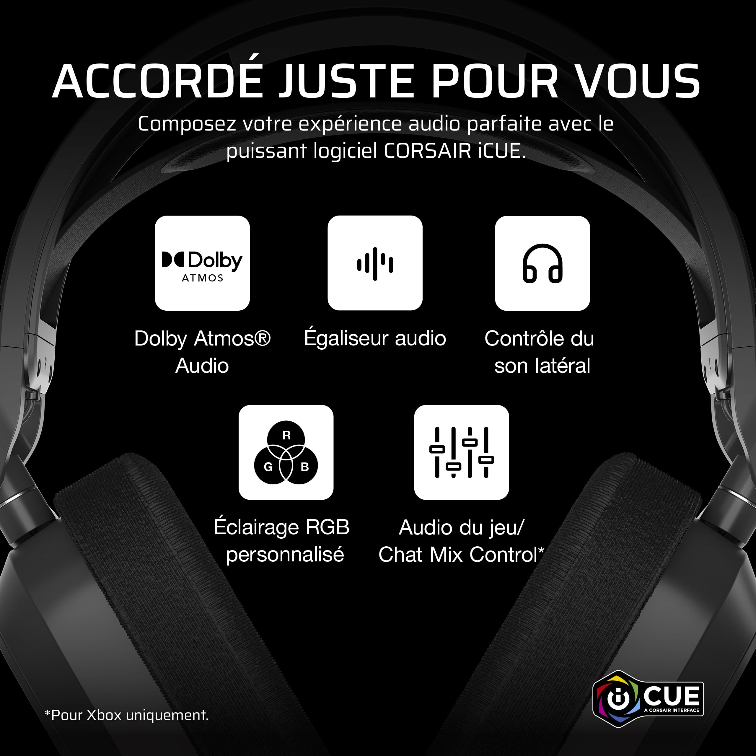 corsair-hs80-max-wireless-xbox-casque-de-jeu-gris-acier-dolby-atmos-bluetooth image 7