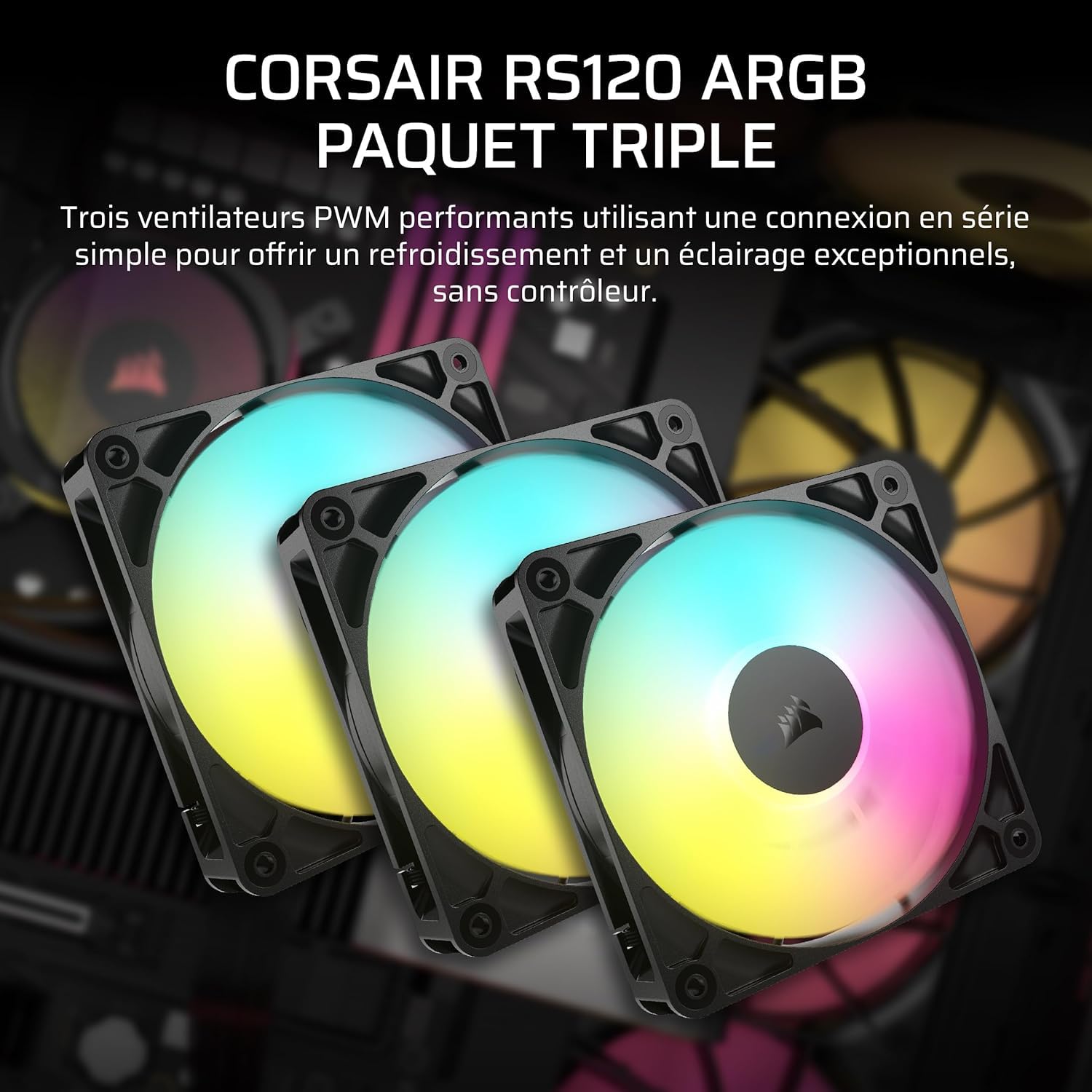 corsair-rs120-argb-120mm-pwm-triple-pack-noir image 2