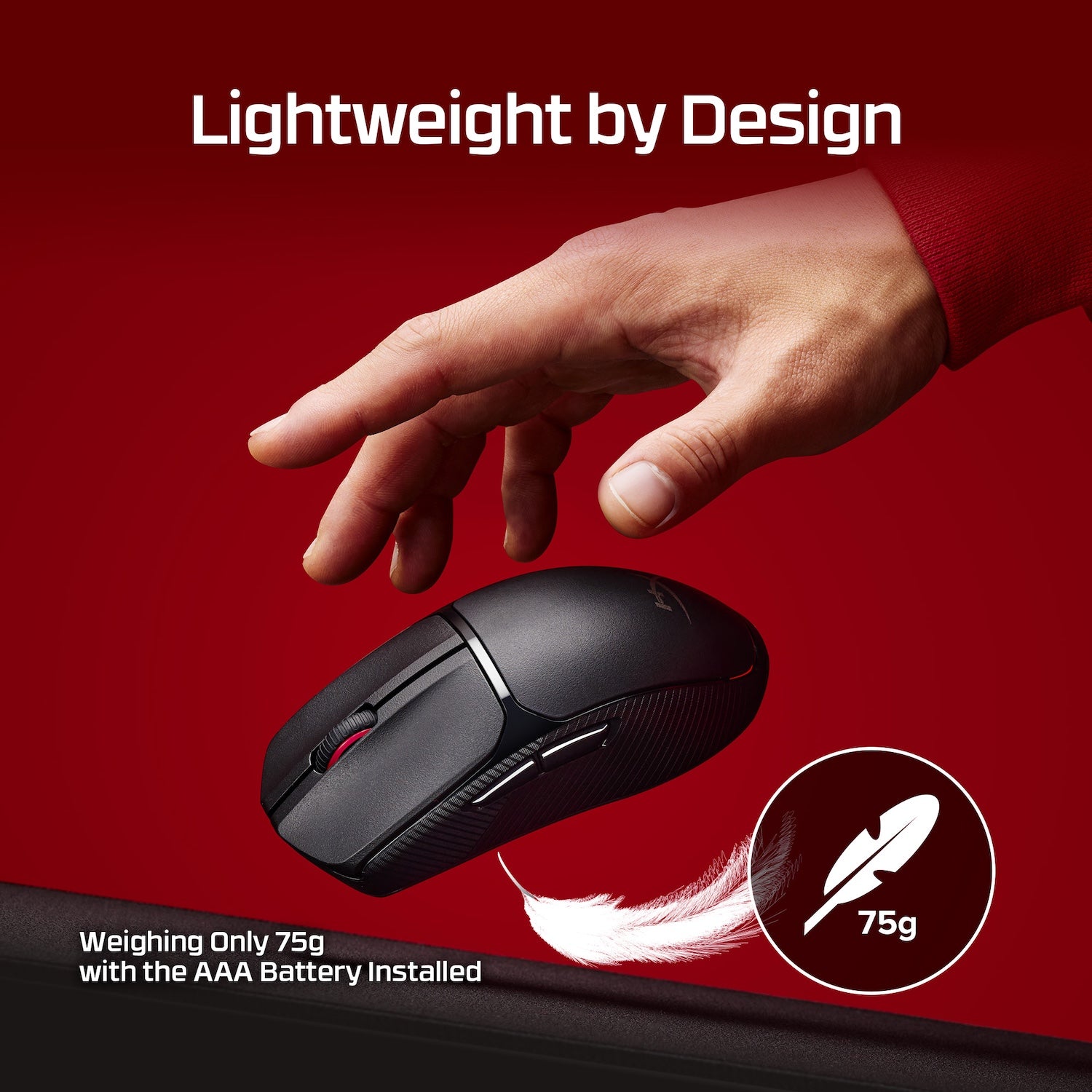 hyperx-pulsefire-fuse-souris-gaming-sans-fil-75g-12k-dpi image 3