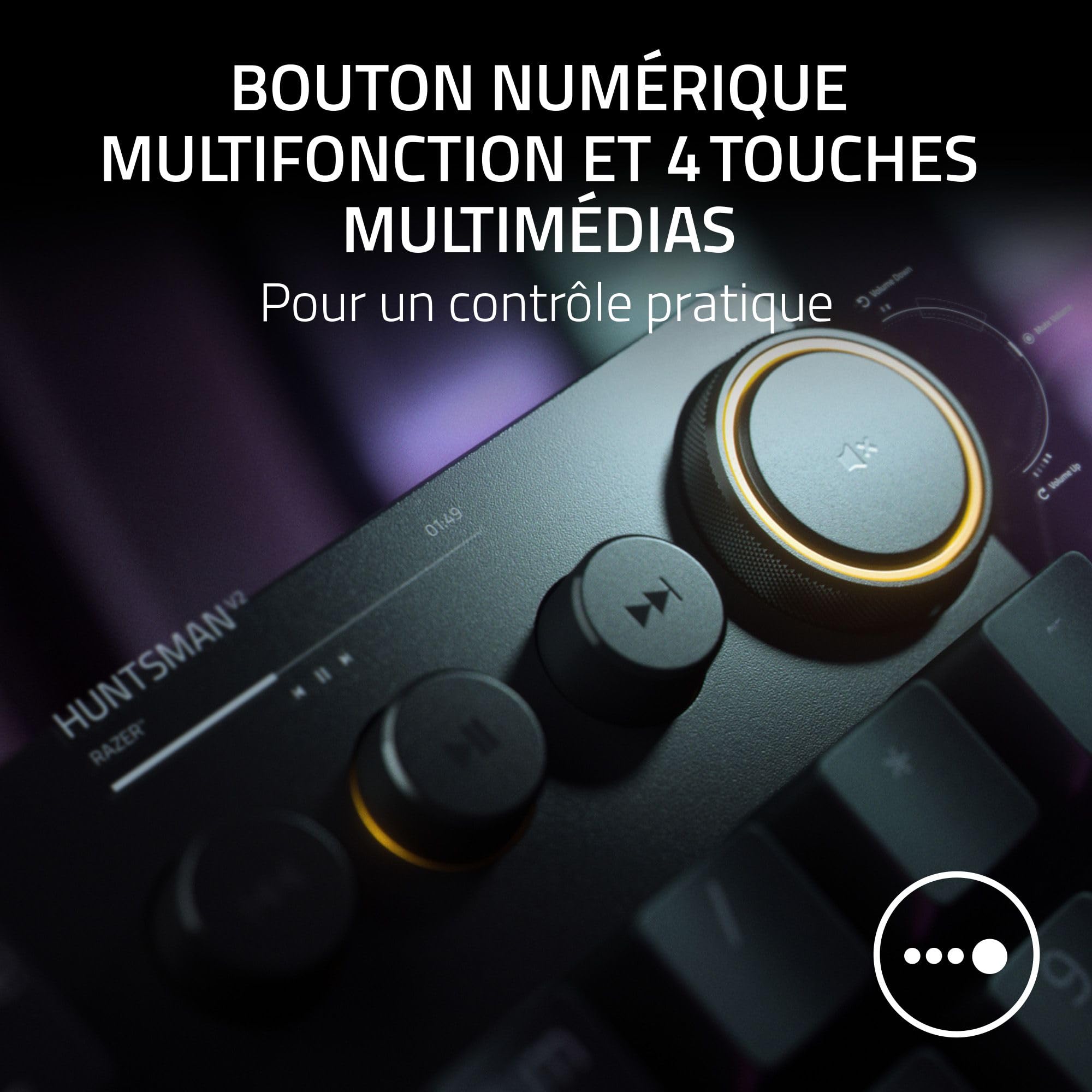 razer-huntsman-v2-switches-violets-clavier-gamer-optique-azerty-pbt-noir image 6
