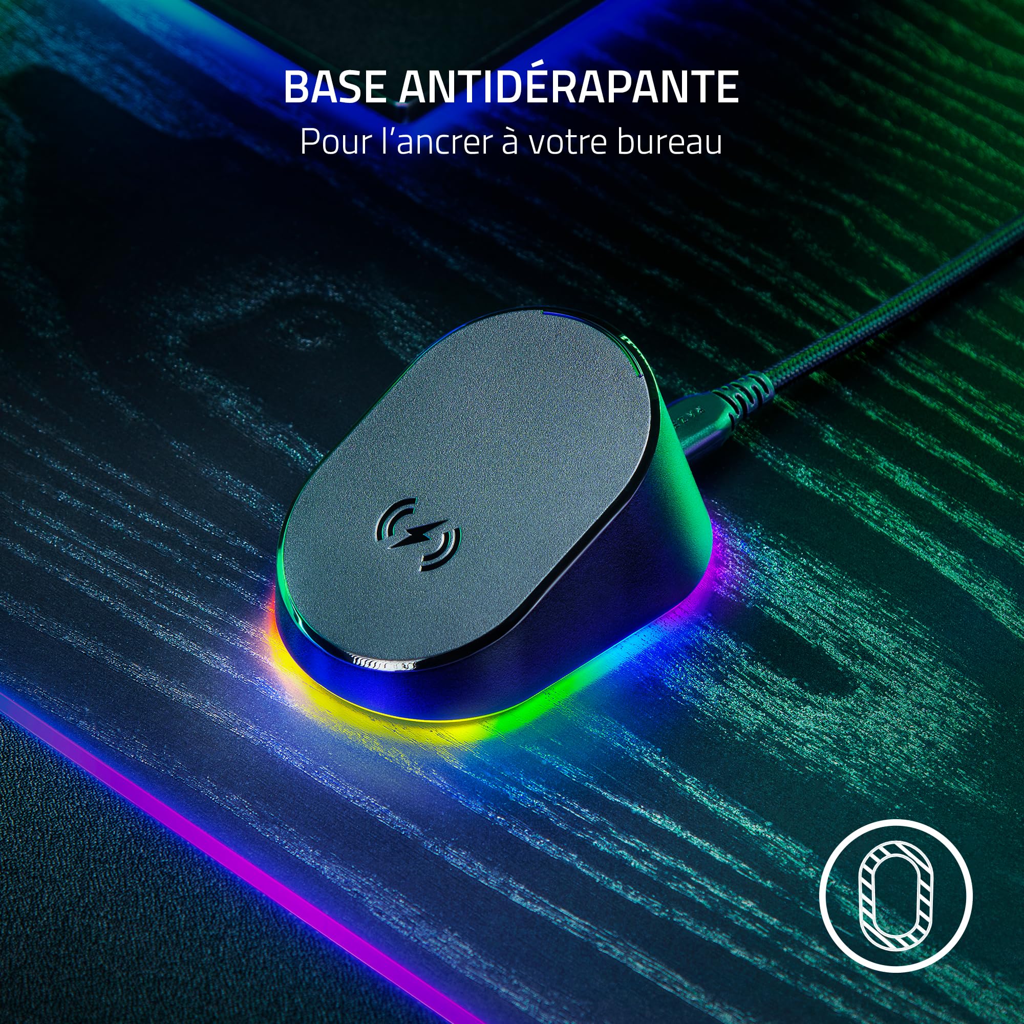 razer-mouse-dock-pro-charging-puck-station-recharge-sans-fil-noire image 6