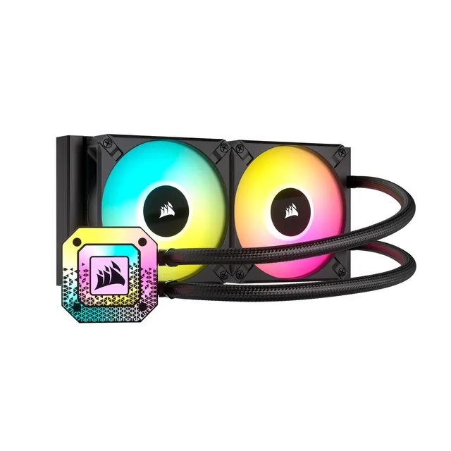 corsair-icue-h100i-elite-capellix-xt-refroidisseur-cpu-liquide-240mm-noir image 1