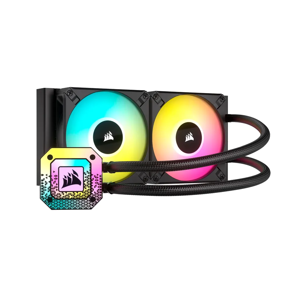 corsair-icue-h100i-elite-capellix-xt-refroidisseur-cpu-liquide-240mm-noir image 1