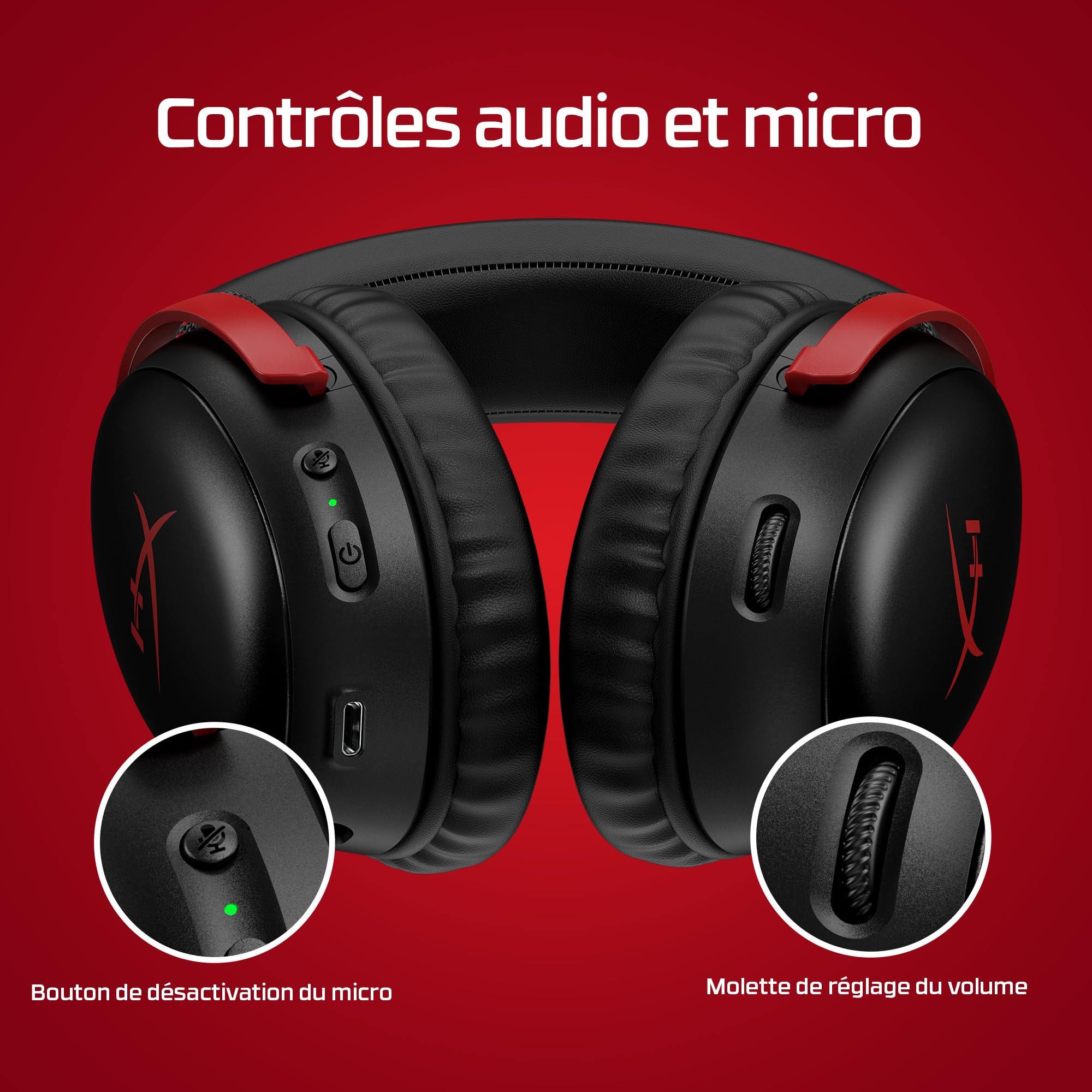 hyperx-cloud-iii-wireless-casque-gaming-sans-fil-2-4ghz-rouge-et-noir image 6