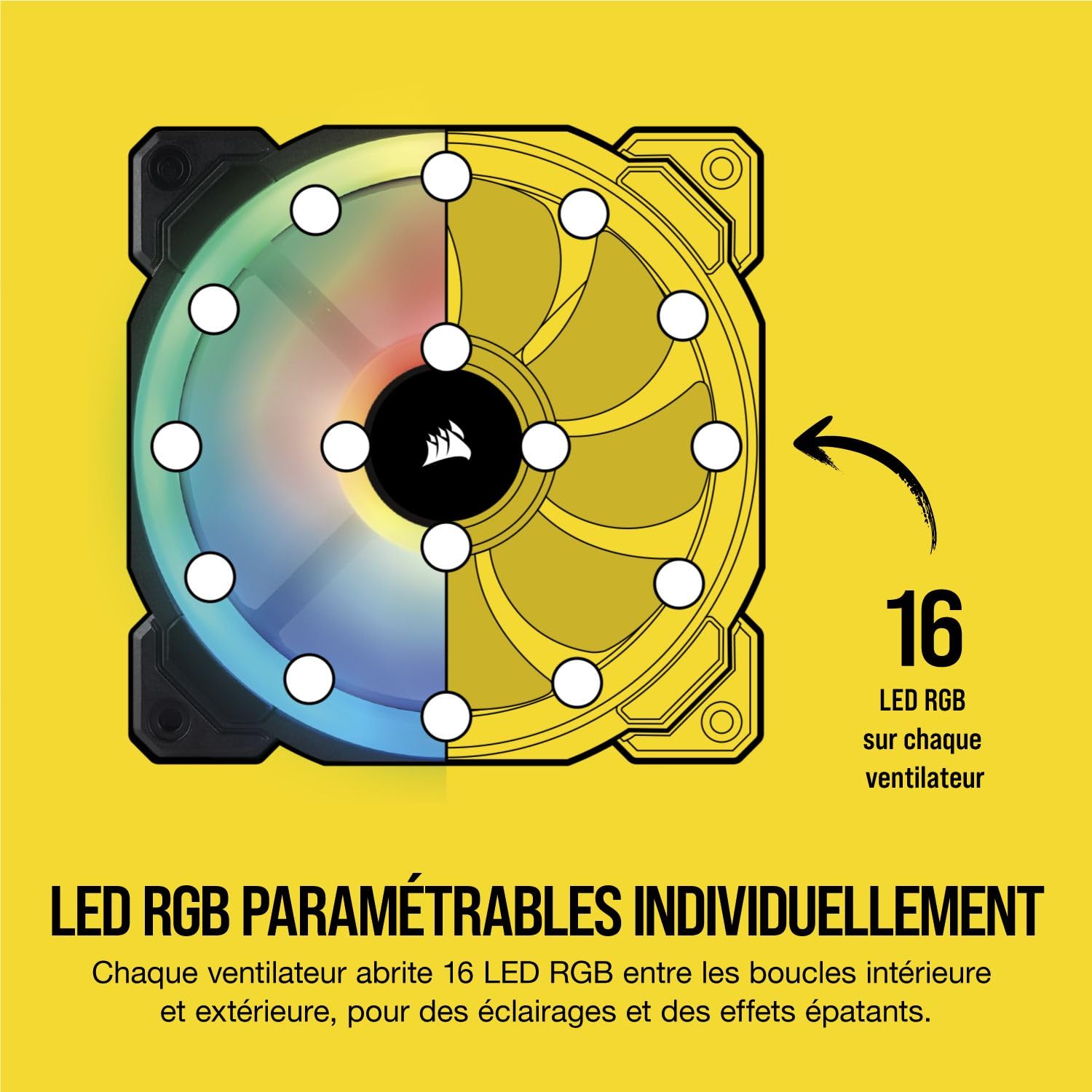 corsair-ll120-rgb-ventilateur-bo-tier-120mm-dual-light-loop-pwm image 3