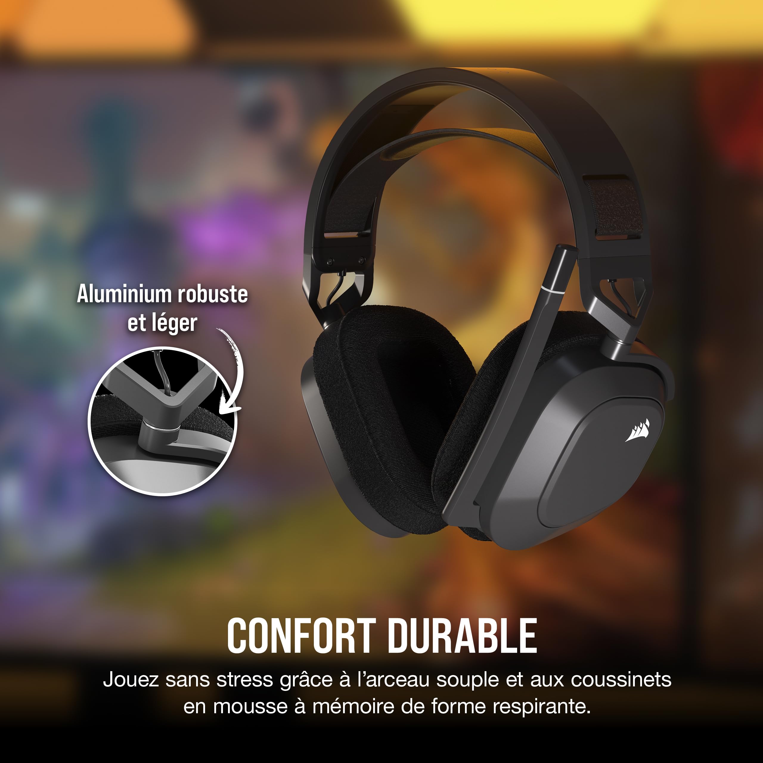 corsair-hs80-max-wireless-casque-gaming-multiplateforme-gris-acier image 4