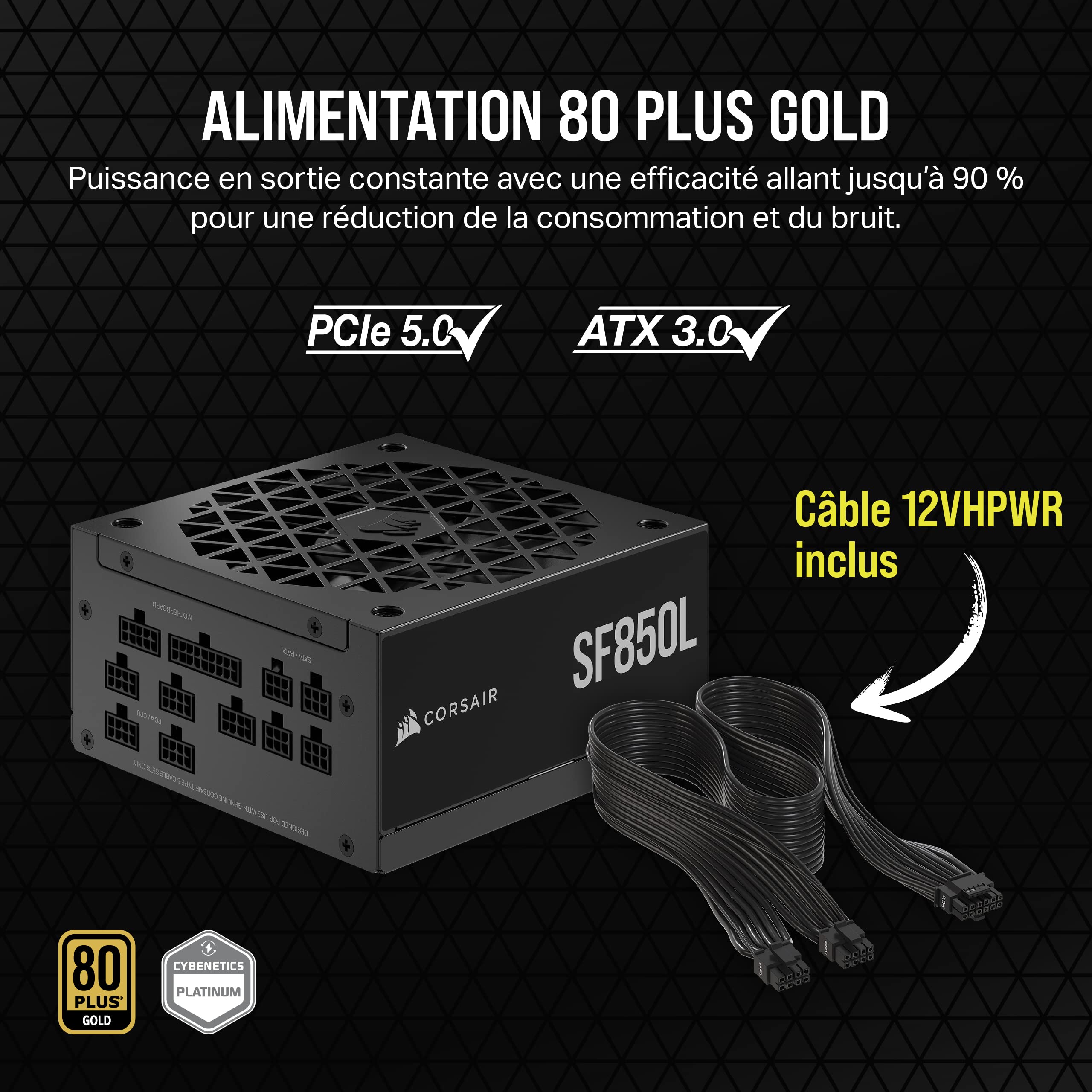 corsair-sf850l-alimentation-sfx-l-850w-80-plus-gold-atx-3-1-pcie-5-1-noire image 3