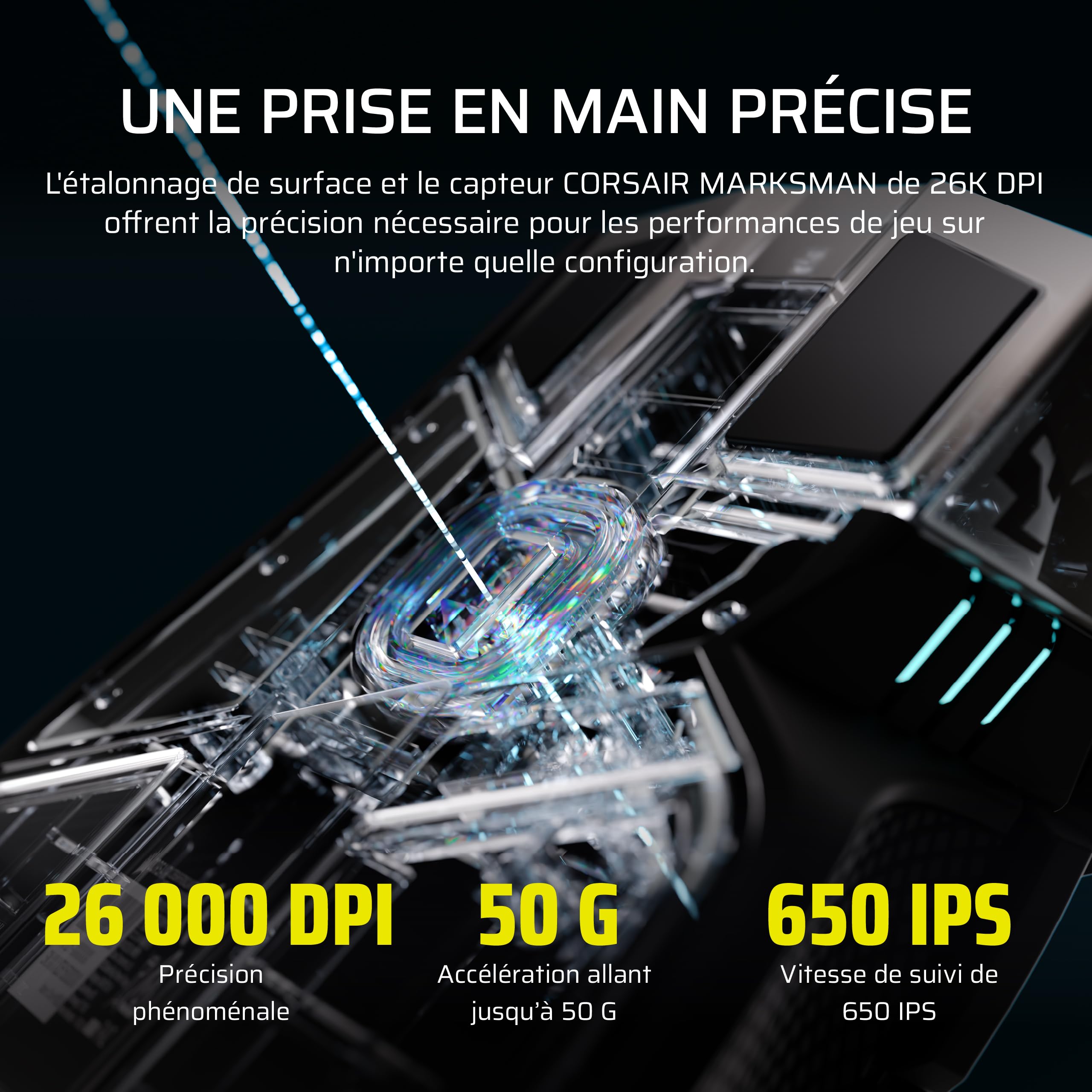 corsair-ironclaw-wireless-se-2026-souris-gaming-noir-26000-dpi-ergonomique image 6