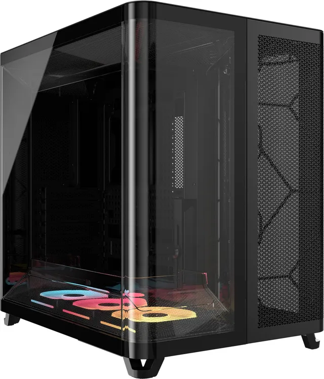 corsair-air-5400-lx-r-rgb-icue-link-bo-tier-pc-triple-chambre-panoramique-noir image 1