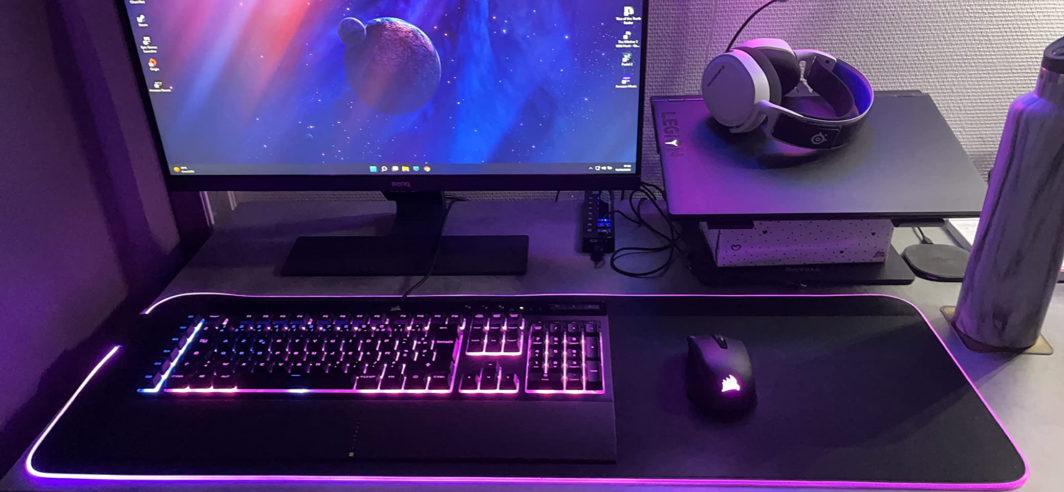 Setup magnifié