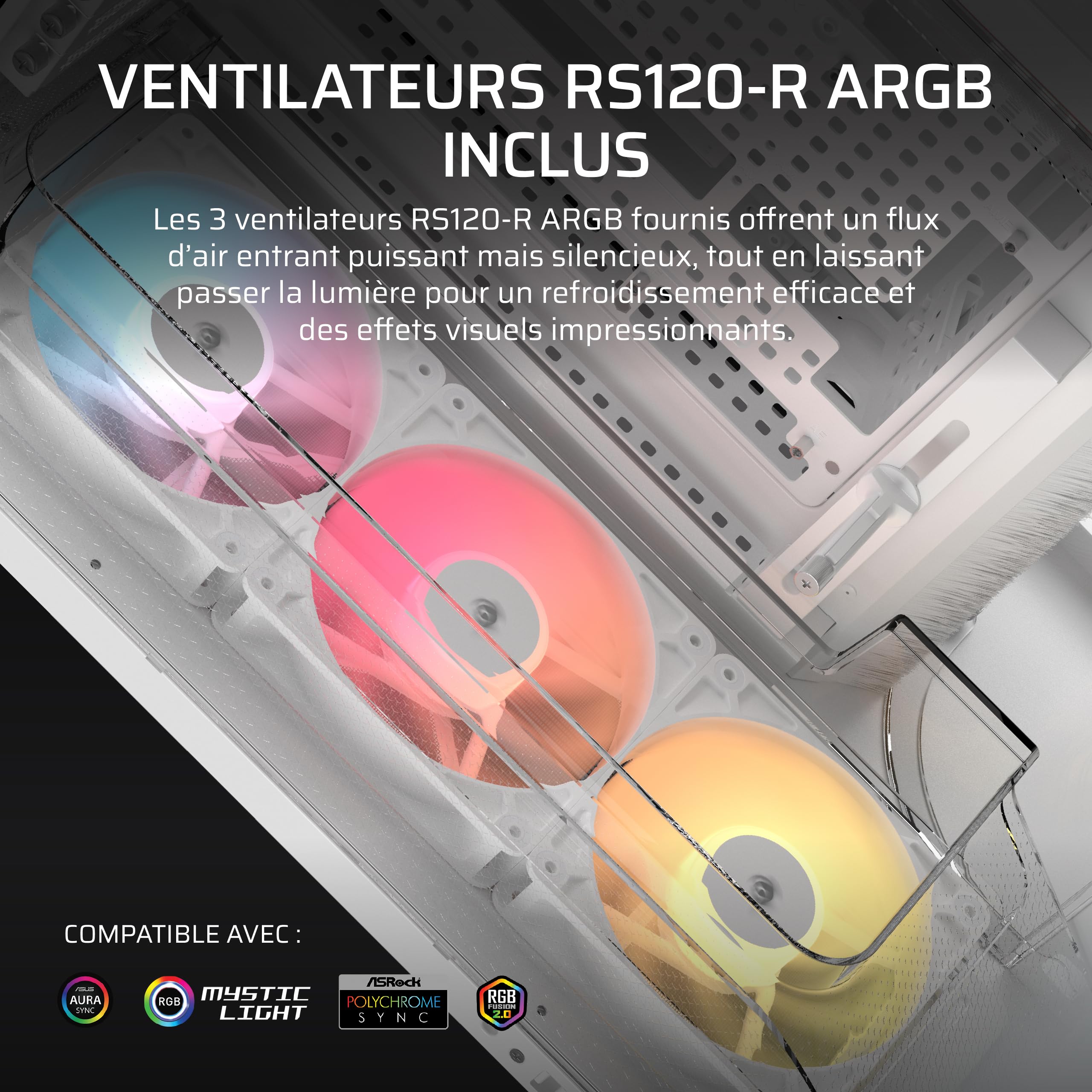 corsair-air-5400-rs-r-argb-bo-tier-pc-triple-chambre-moyen-tour-blanc image 6