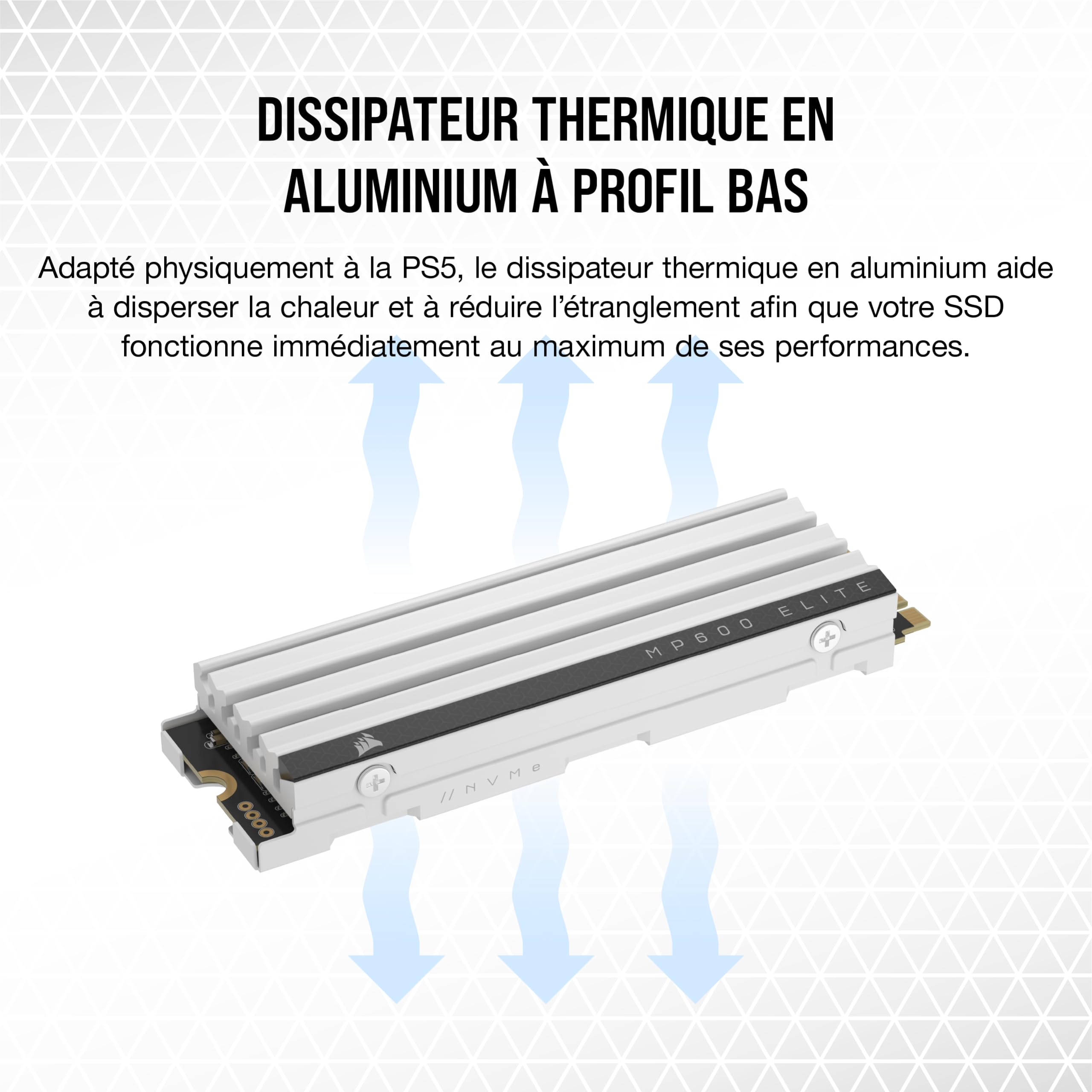 corsair-mp600-elite-2-to-m-2-pcie-gen4-x4-nvme-ssd-avec-dissipateur-blanc image 5