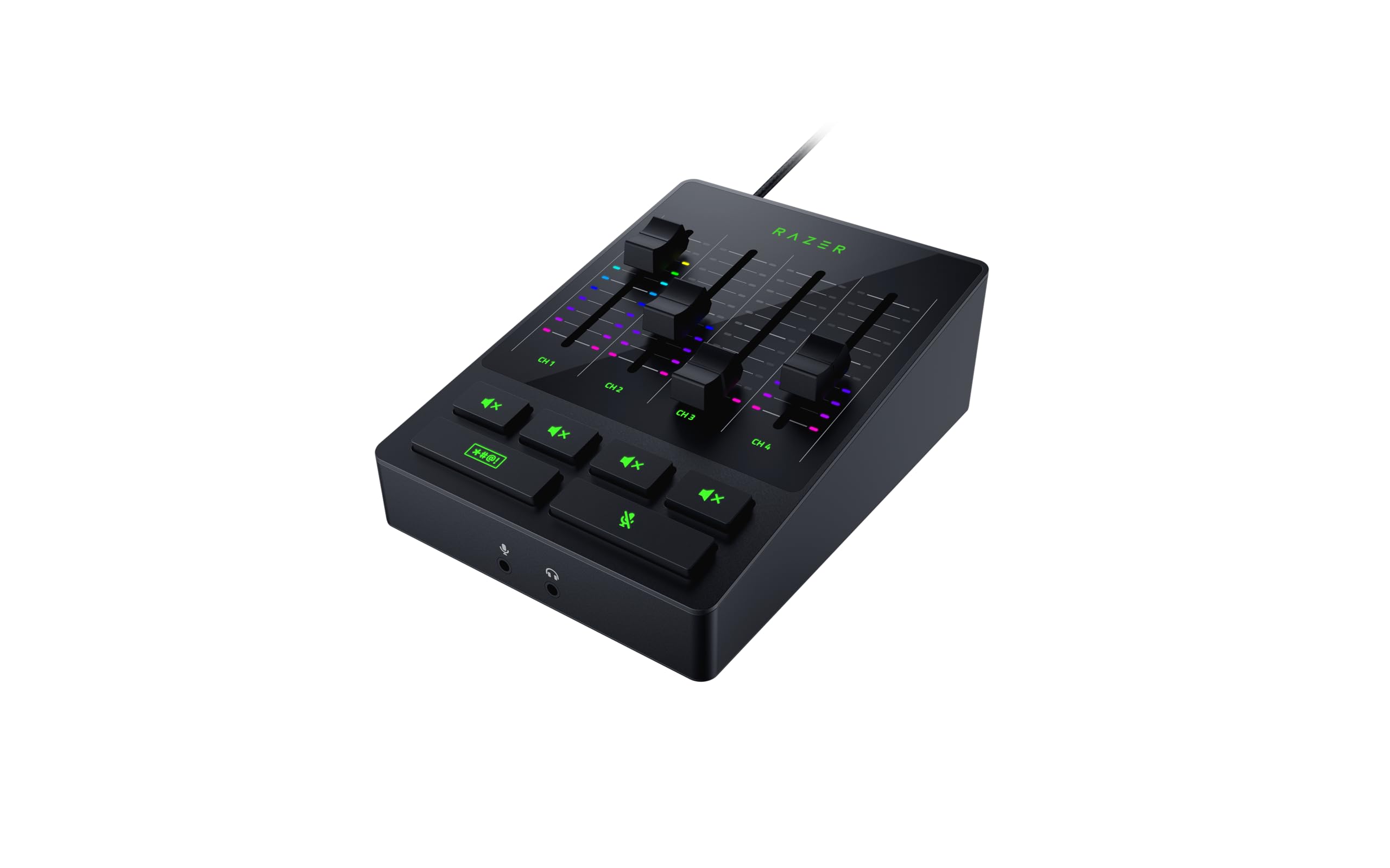 razer-audio-mixer-mixeur-audio-analogique-4-canaux-xlr-chroma-rgb image 2