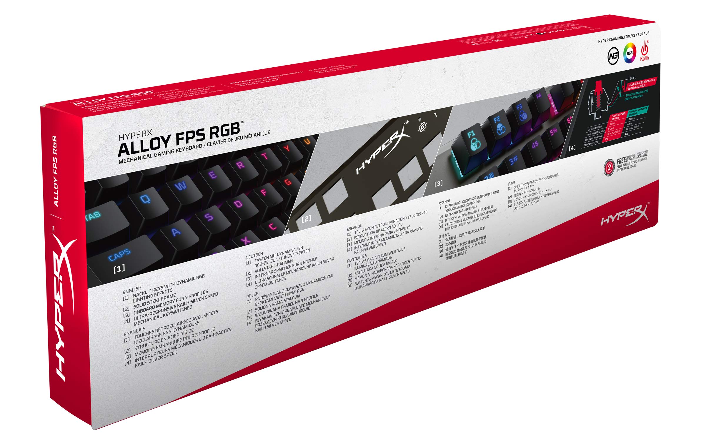 hyperx-alloy-fps-rgb-hx-kb1ss2-fr-clavier-gaming-m-canique-azerty-kailh-silver-s image 6