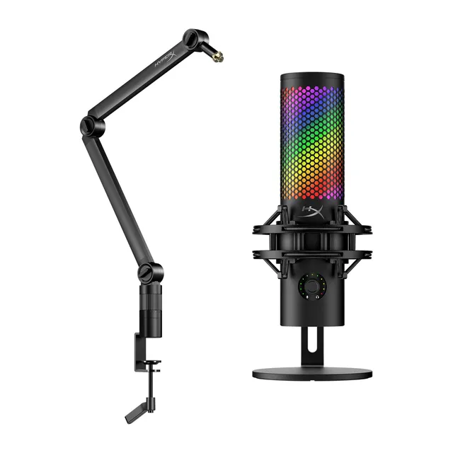 hyperx-quadcast-2-s-caster-arm-bundle-microphone-bras image 1