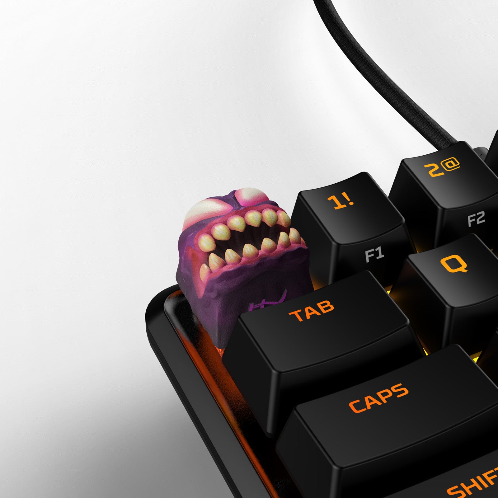 hyperx-3d-bundle-brock-hofer-lot-3-keycaps-fanged-beast-ghost-beast-grim-beast image 4