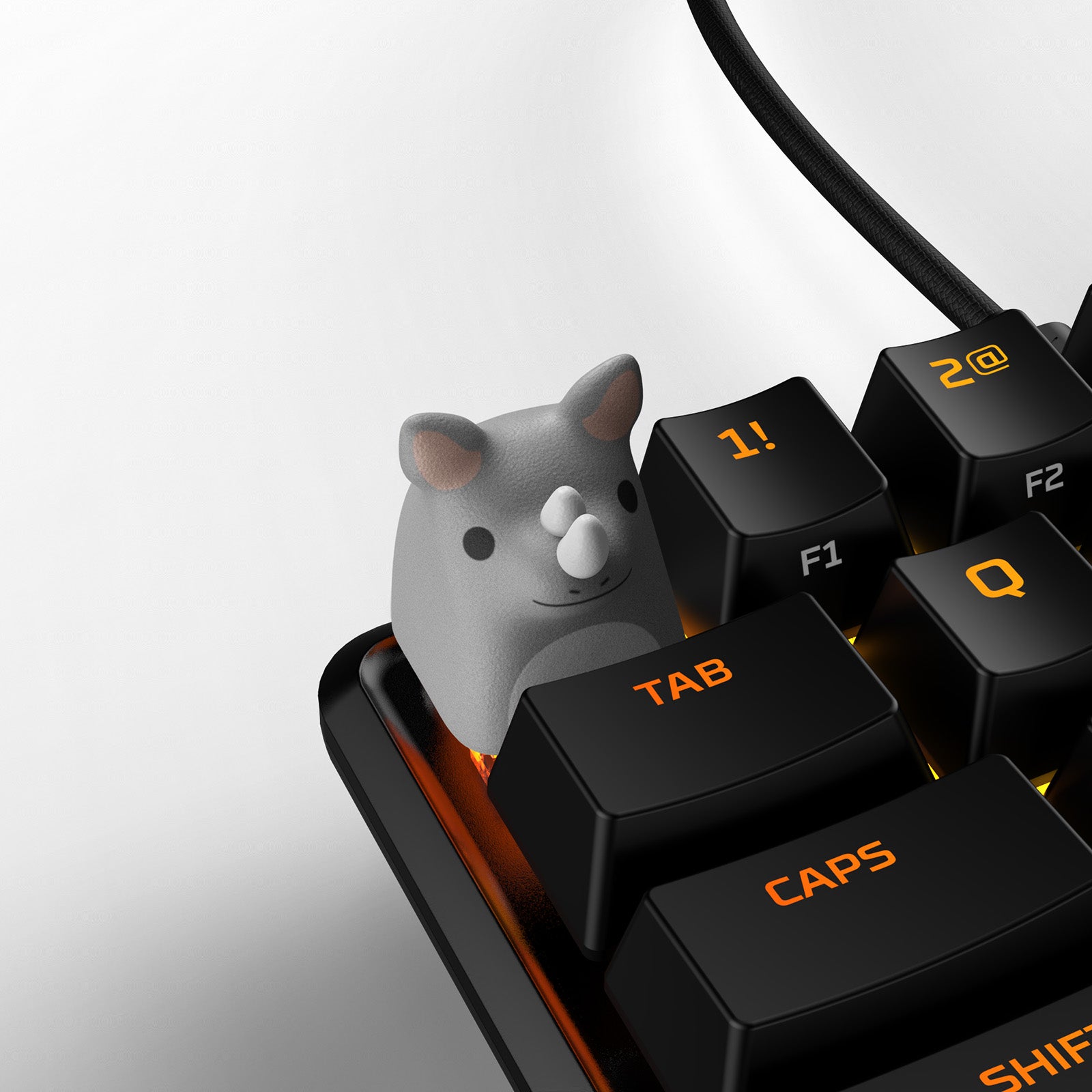 hyperx-hx3d-keycap-safari-rhino-touche-3d image 1