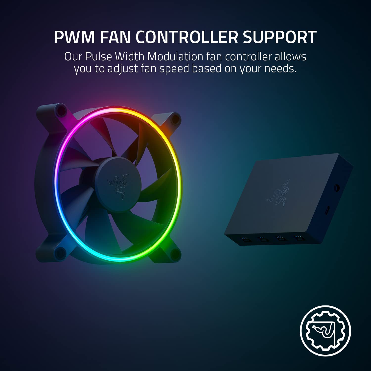 razer-kunai-chroma-140mm-ventilateur-pc-argb-hydraulique-pwm image 5