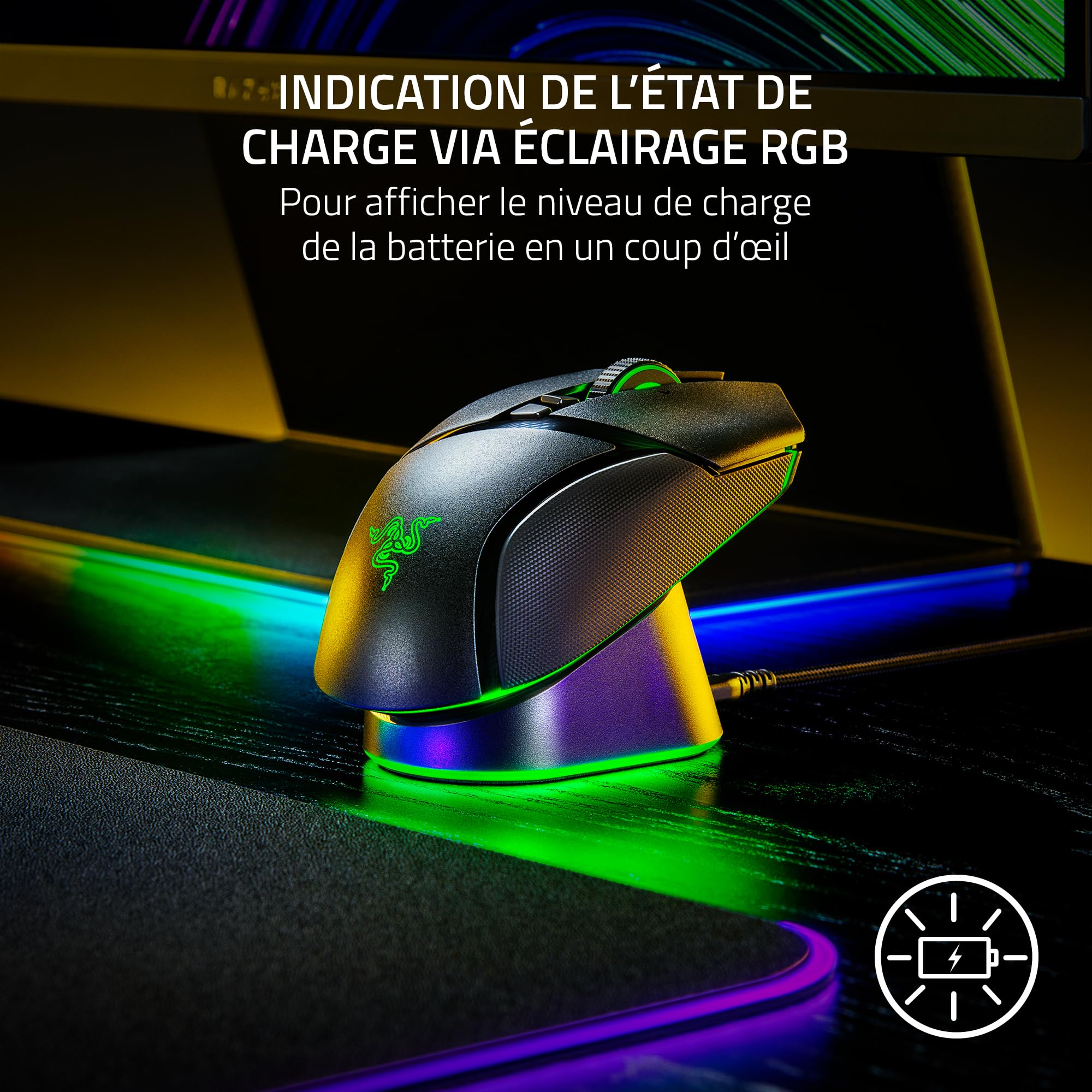 razer-mouse-dock-pro-charging-puck-station-recharge-sans-fil-noire image 5