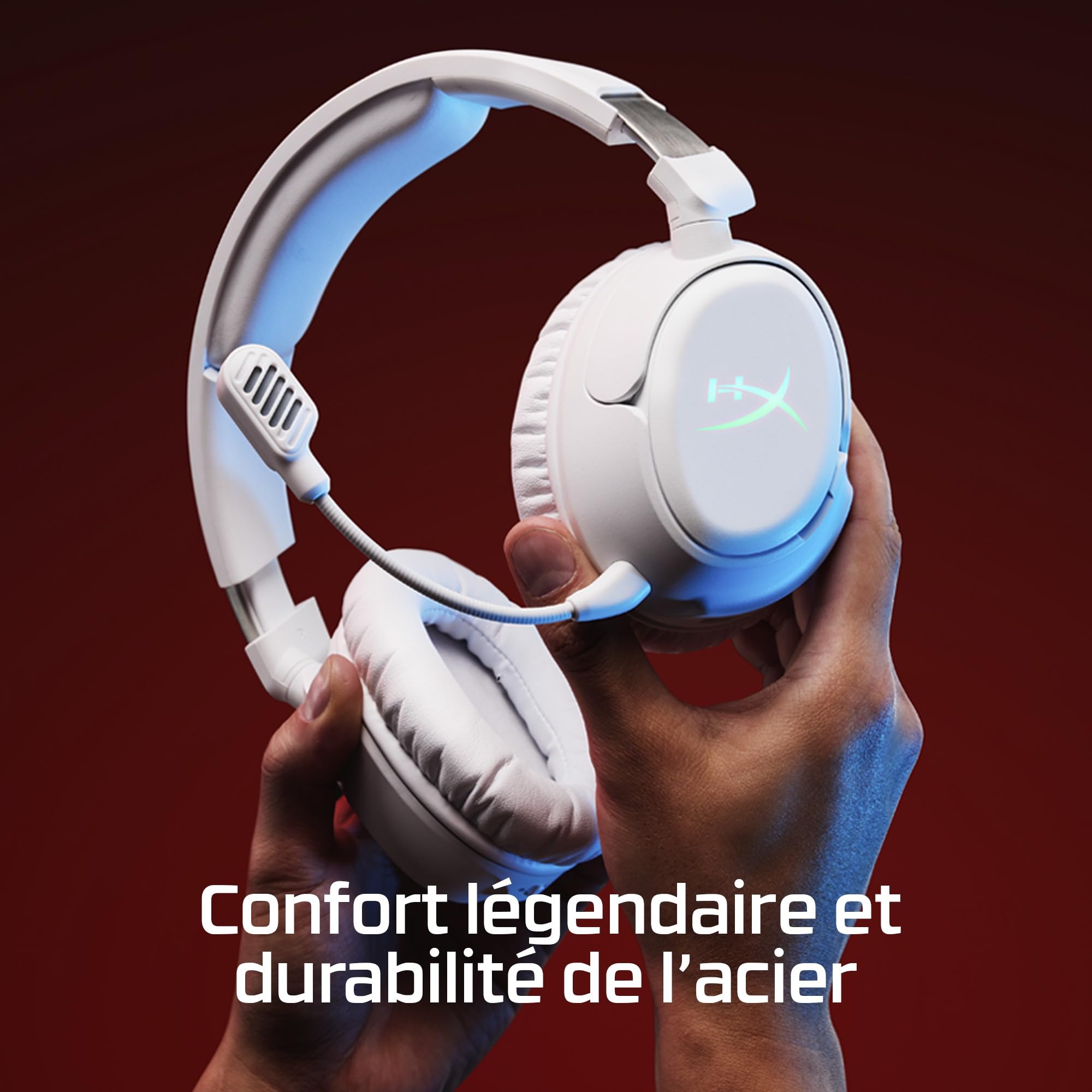 hyperx-cloud-flight-2-casque-gaming-sans-fil-rgb-100h-blanc image 4