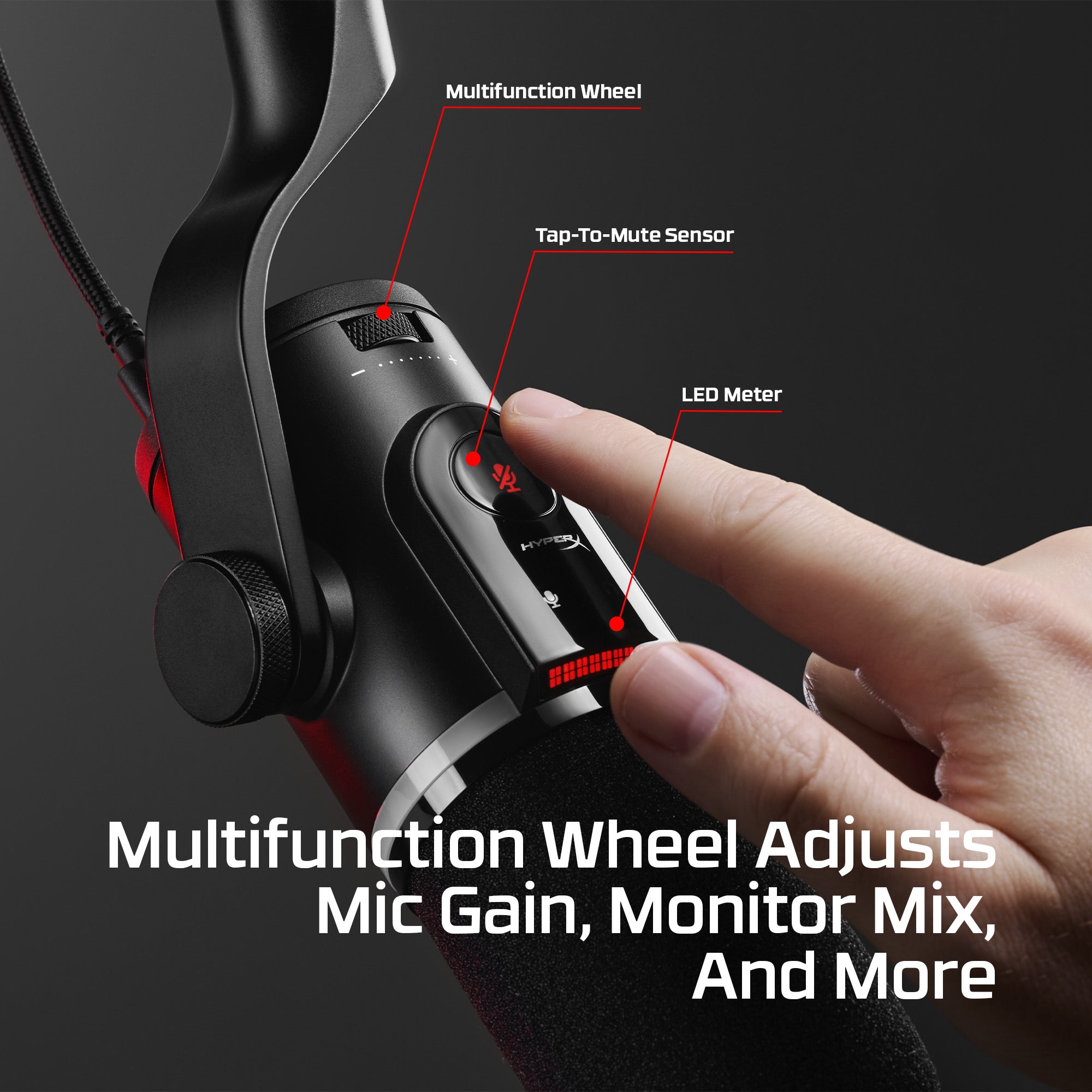 hyperx-flipcast-microphone-dynamique-usb-xlr-gaming image 4