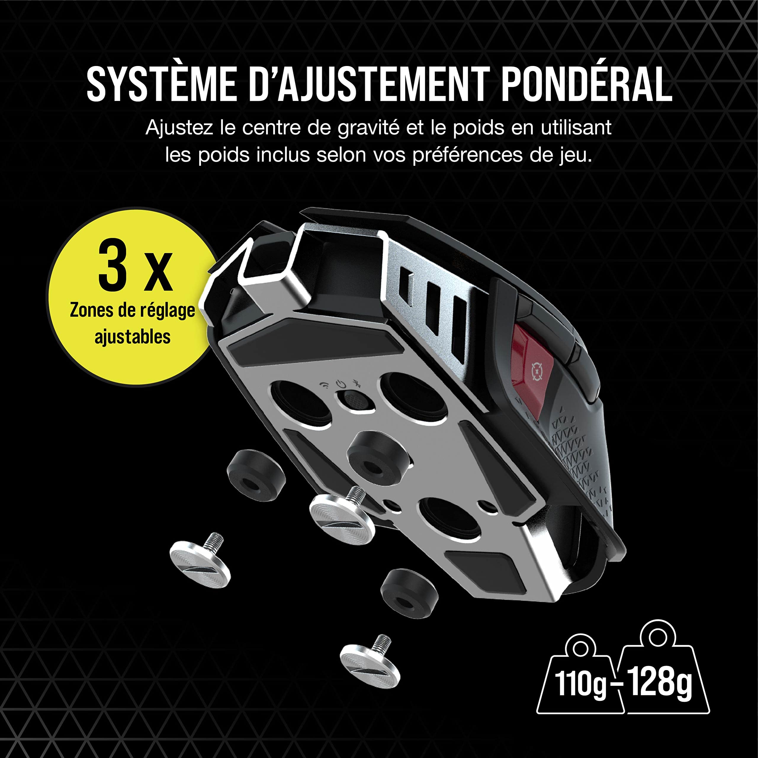 corsair-m65-rgb-ultra-wireless-souris-fps-26000-dpi-noire image 6