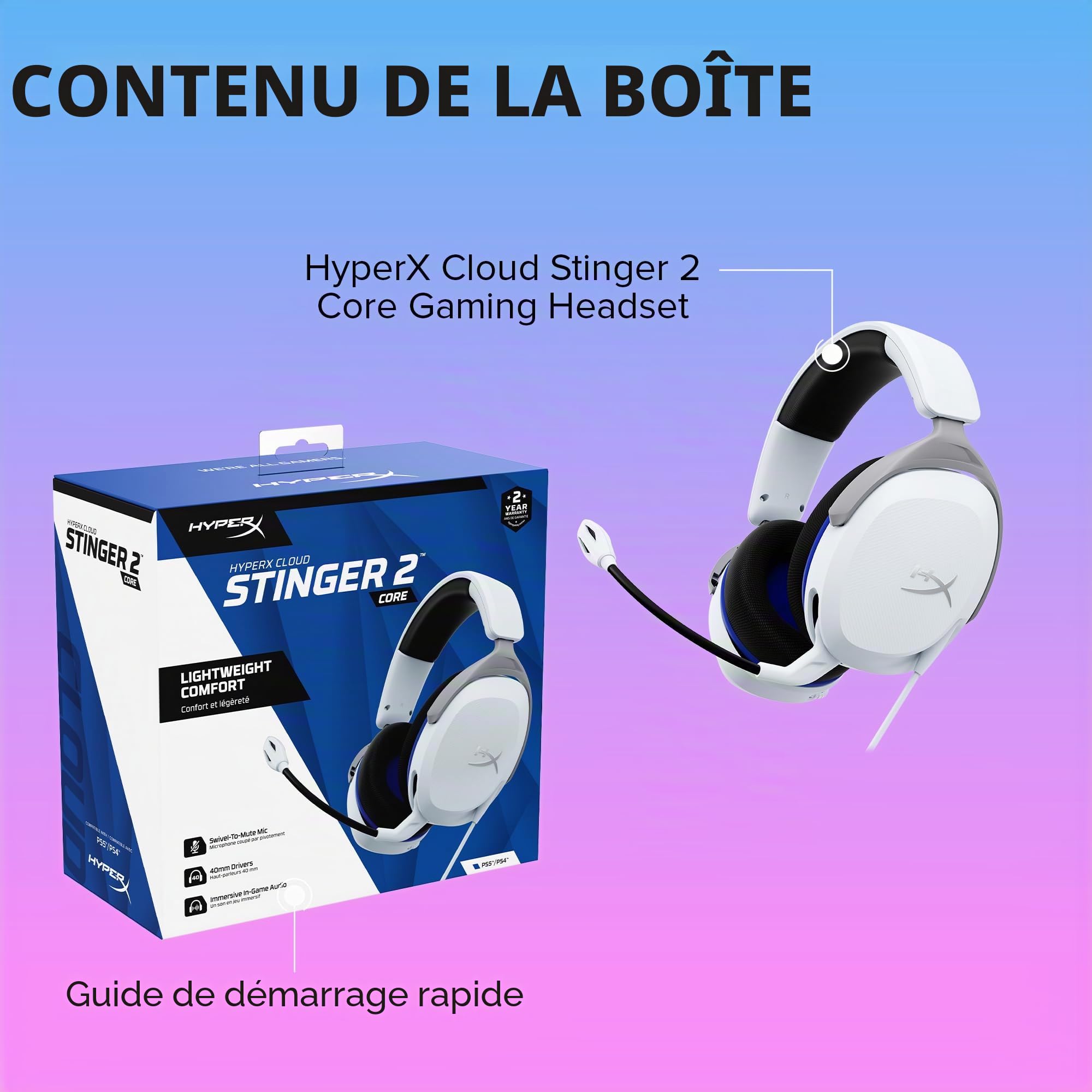 hyperx-cloud-stinger-2-core-playstation-casque-gaming-filaire-blanc image 8