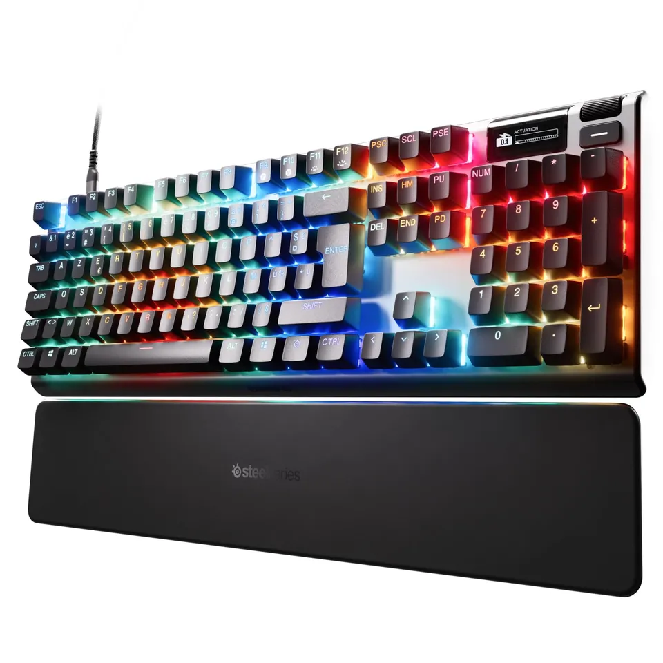 steelseries-apex-pro-gen-3-clavier-gamer-hypermagnetic-azerty-fr-usb-c-oled-rgb image 1