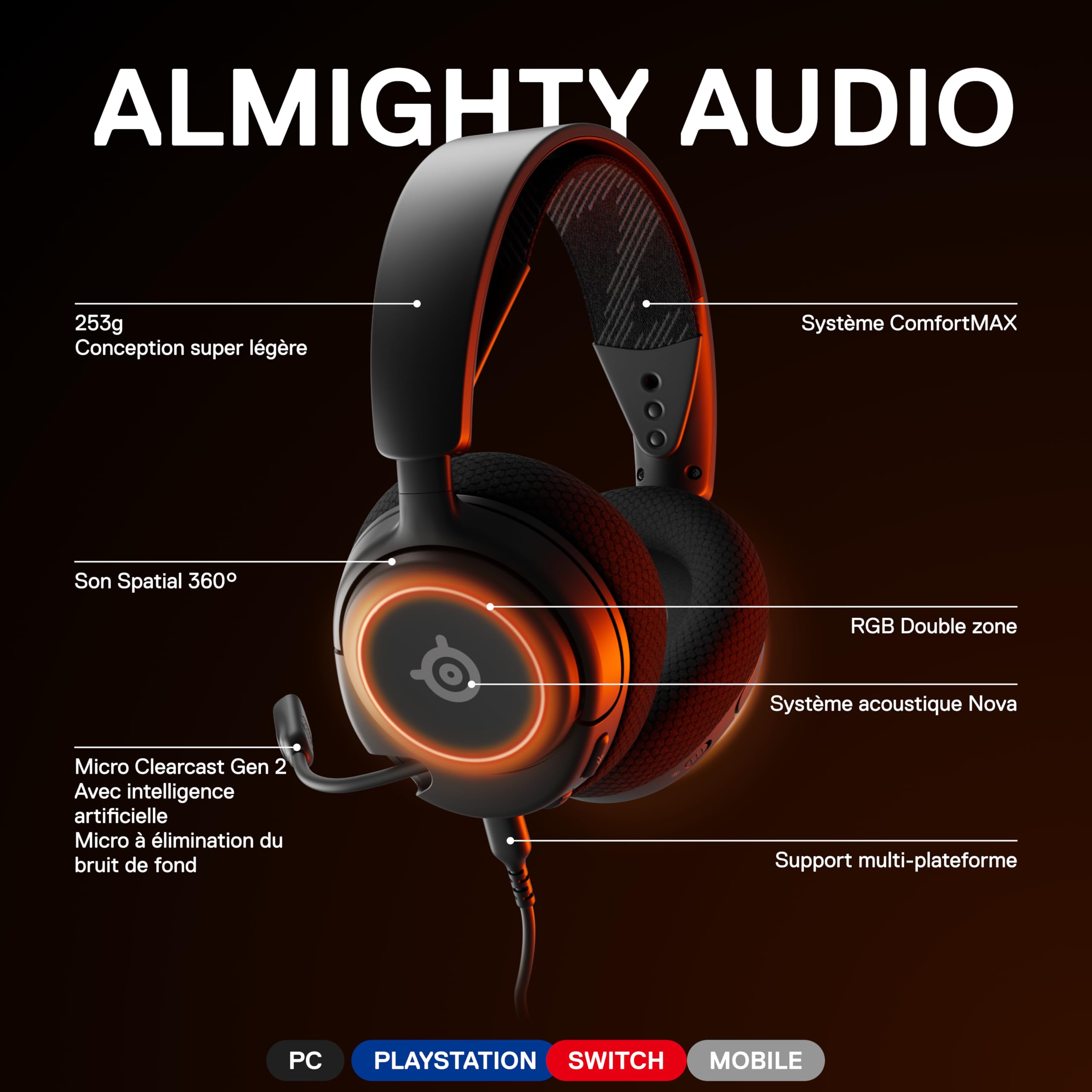 steelseries-arctis-nova-3-casque-gaming-multiplateforme-noir image 3