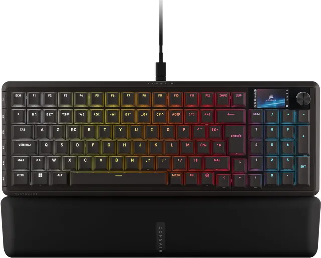 corsair-vanguard-pro-96-clavier-gaming-m-canique-hall-effect-azerty-noir image 1