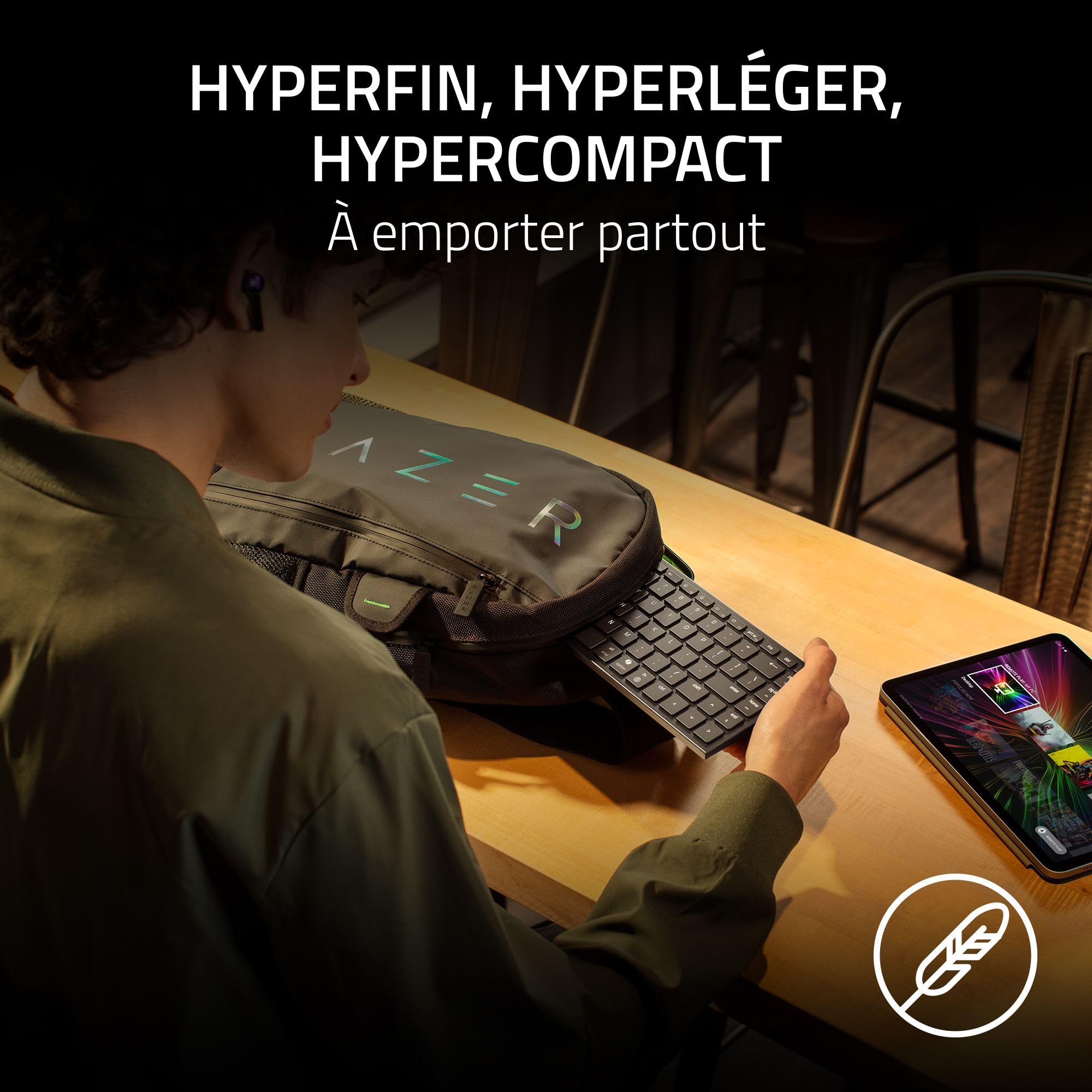 razer-joro-clavier-portable-sans-fil-r-tro-clair-compact-qwerty-us-noir image 5