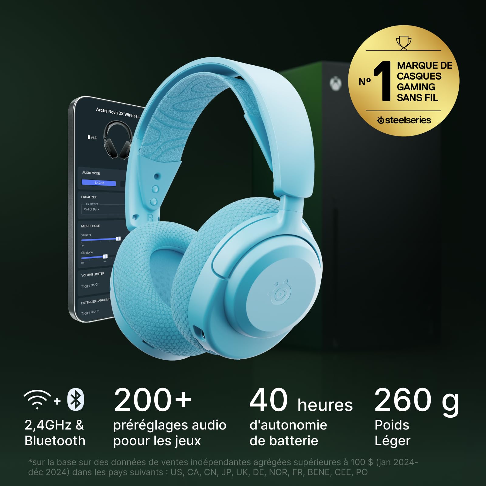 steelseries-arctis-nova-3x-wireless-casque-gaming-aqua image 2