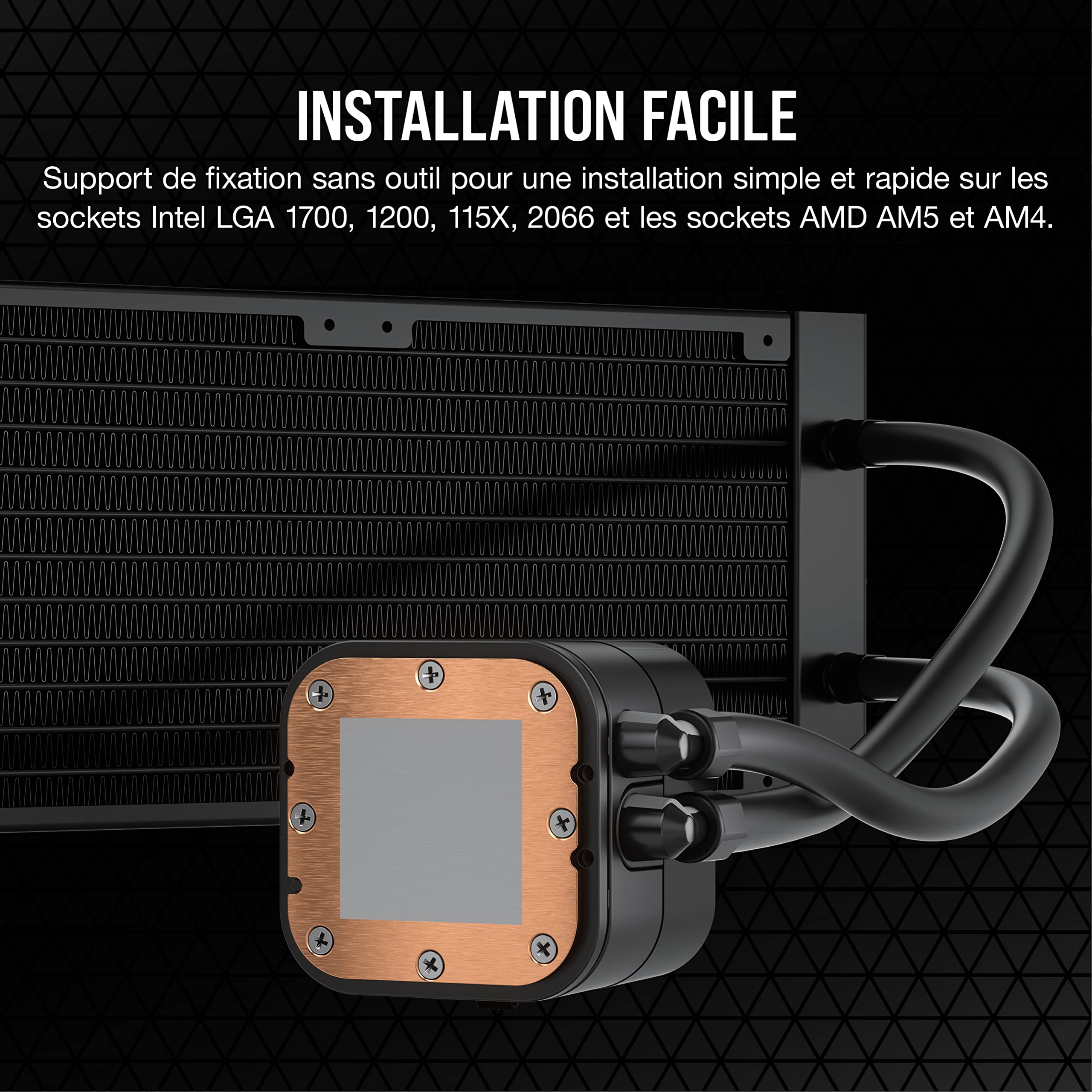 corsair-hydro-h100x-elite-noir-watercooling-cpu-240-mm image 3