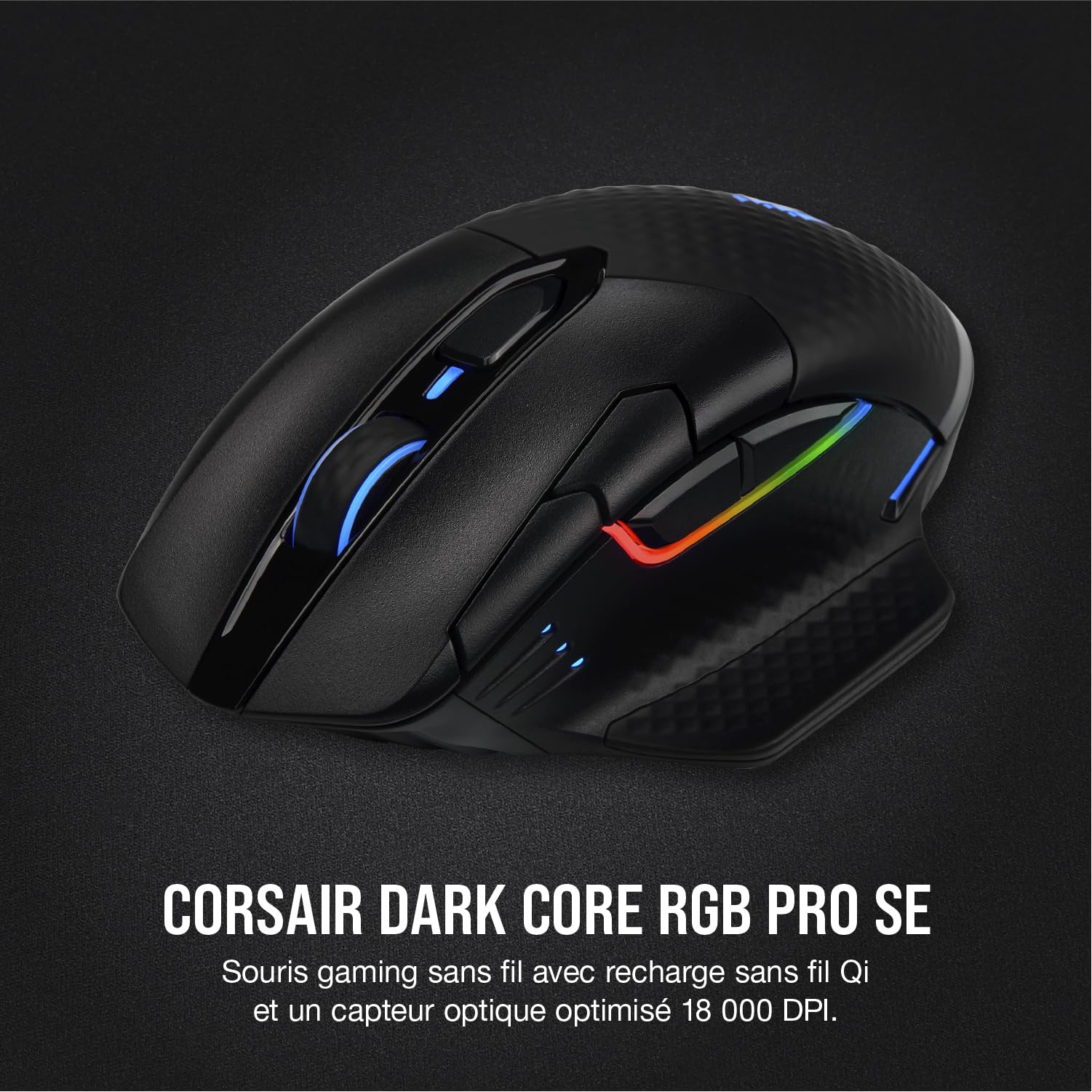 corsair-dark-core-rgb-pro-se-souris-gaming-sans-fil-18000-dpi-noire image 3
