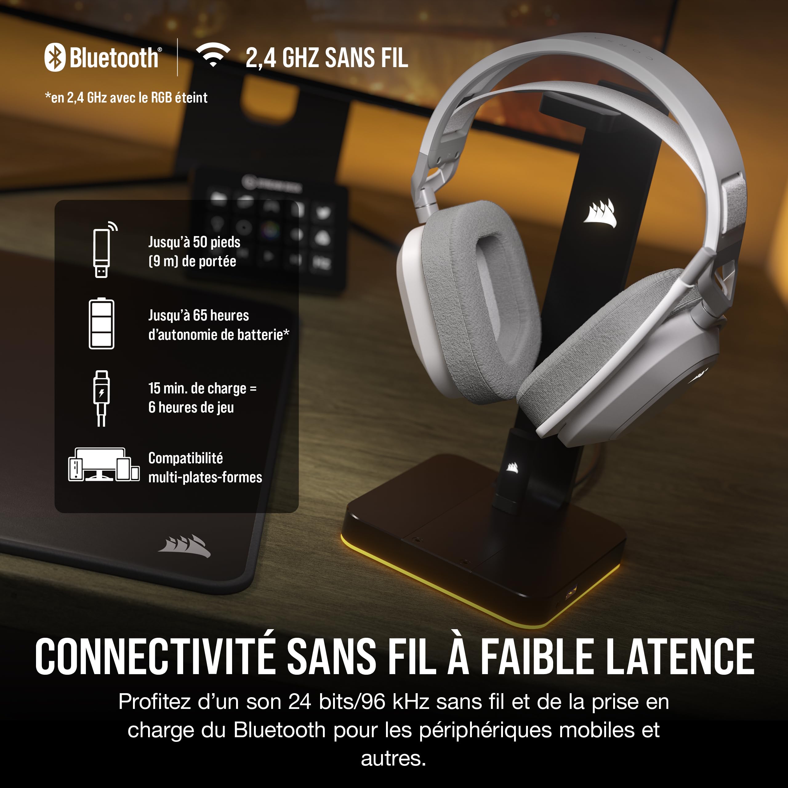 corsair-hs80-max-wireless-casque-gaming-bluetooth-dolby-atmos-blanc image 3