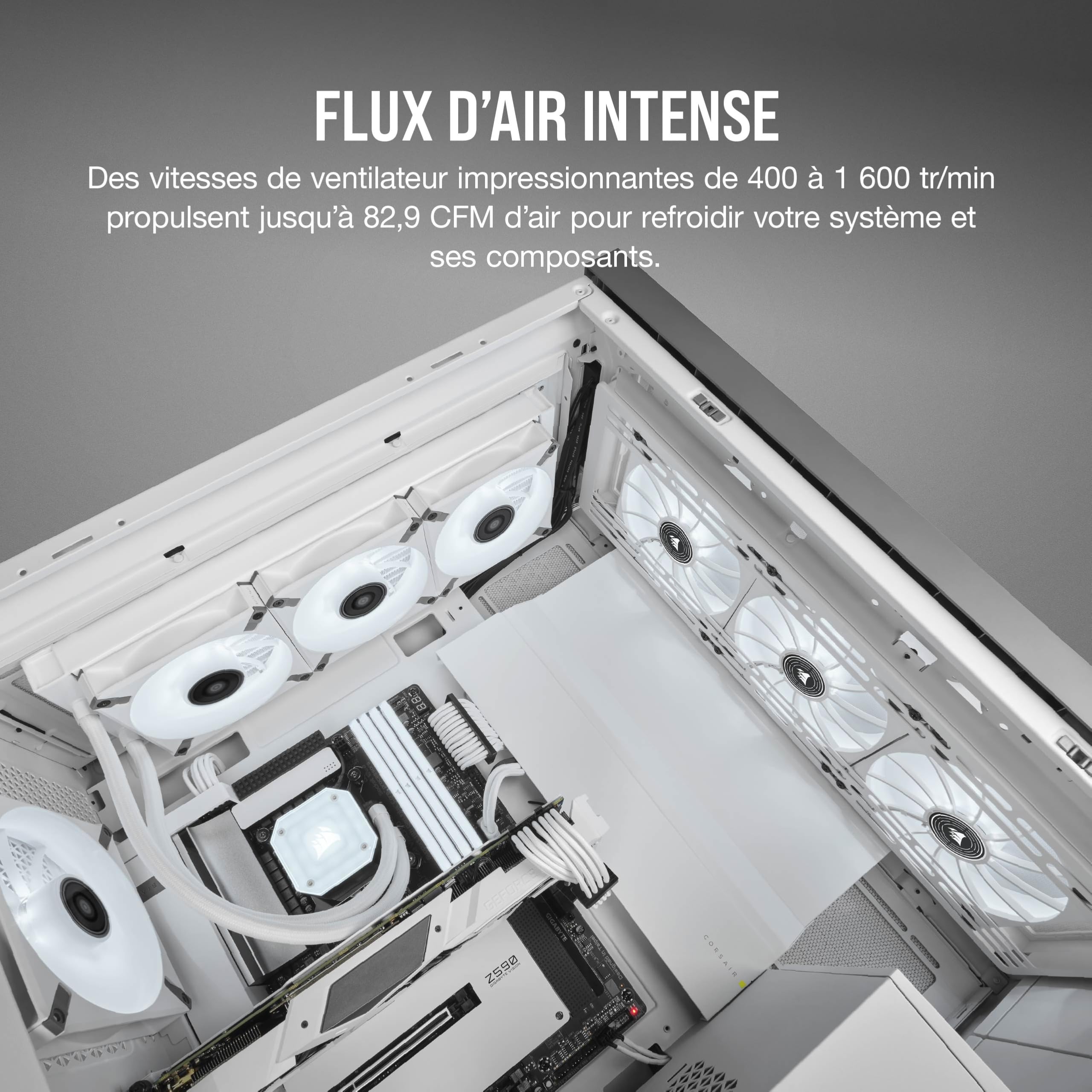 corsair-ml140-led-elite-ventilateur-140mm-pwm-blanc-l-vitation-magn-tique-led-bl image 5