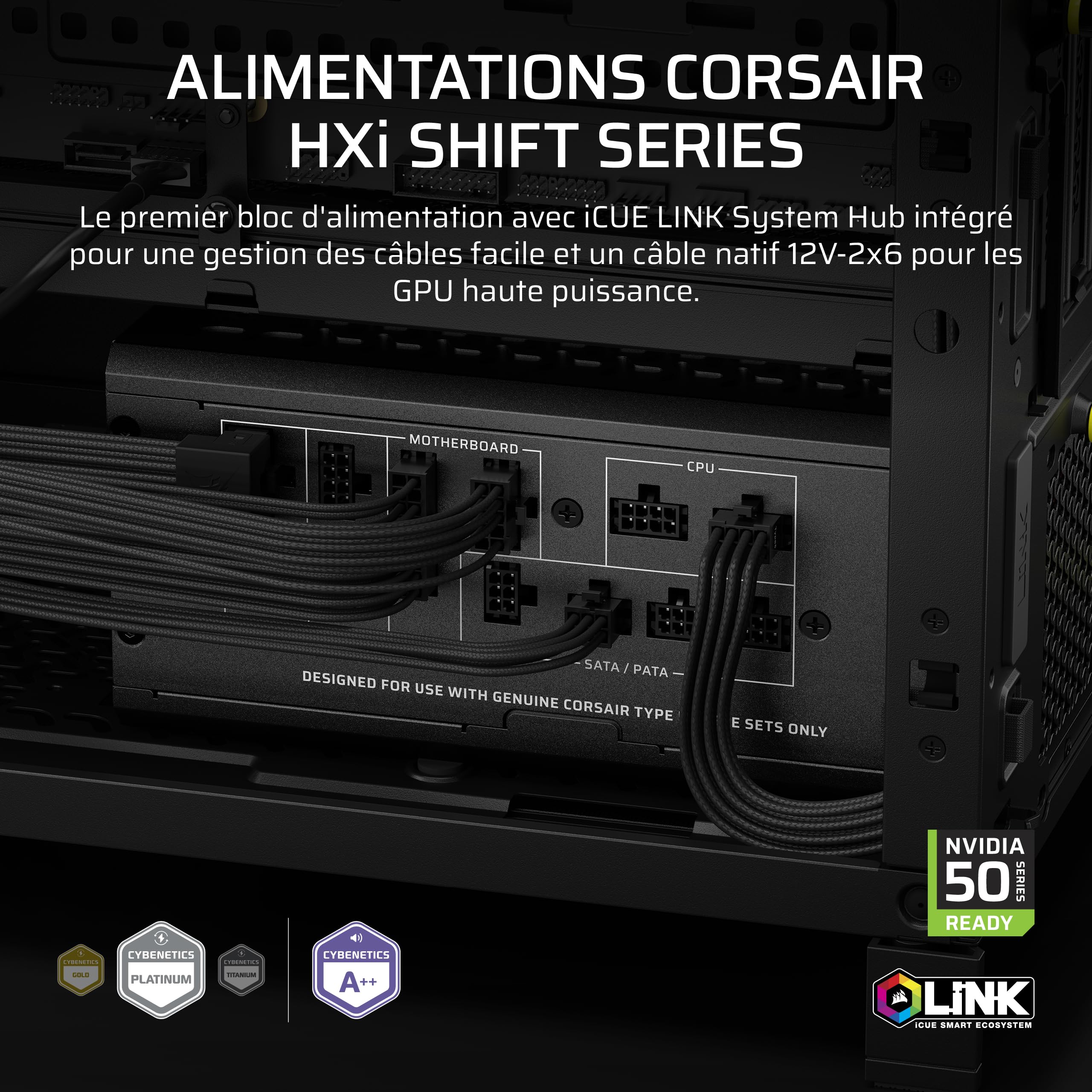 corsair-hx1200i-shift-alimentation-1200w-modulaire-platinum-atx-3-1 image 2