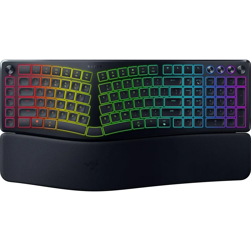 razer-pro-type-ergo-clavier-ergonomique-sans-fil-rgb-noir-qwerty-us image 1