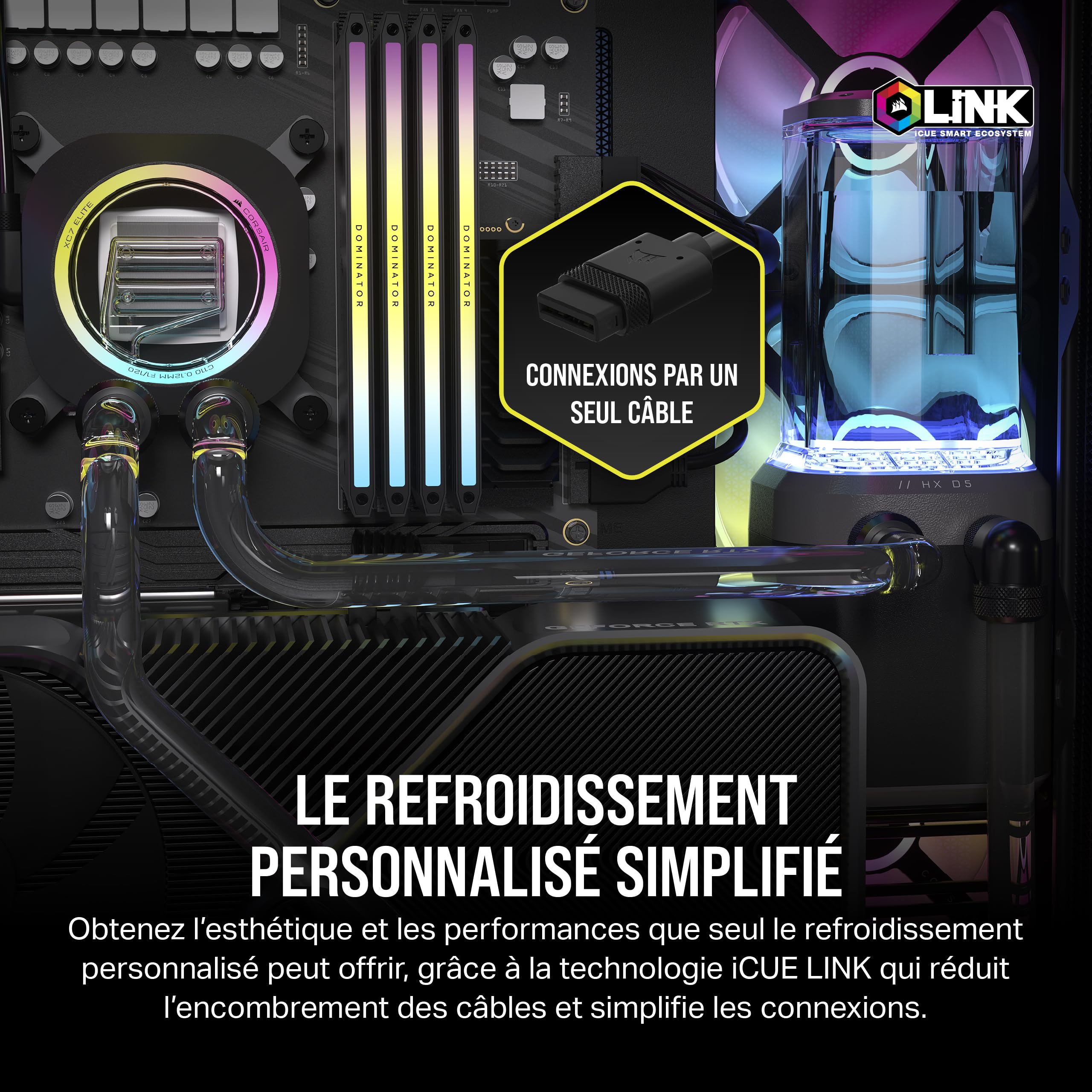 corsair-hydro-x-series-icue-link-xh405i-kit-watercooling-custom-xc7-elite-xd5-el image 3