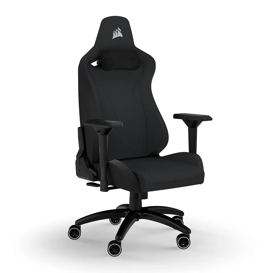 corsair-tc200-fabric-fauteuil-gaming-tissu-noir-noir-accoudoirs-4d-soutien-lomba image 1