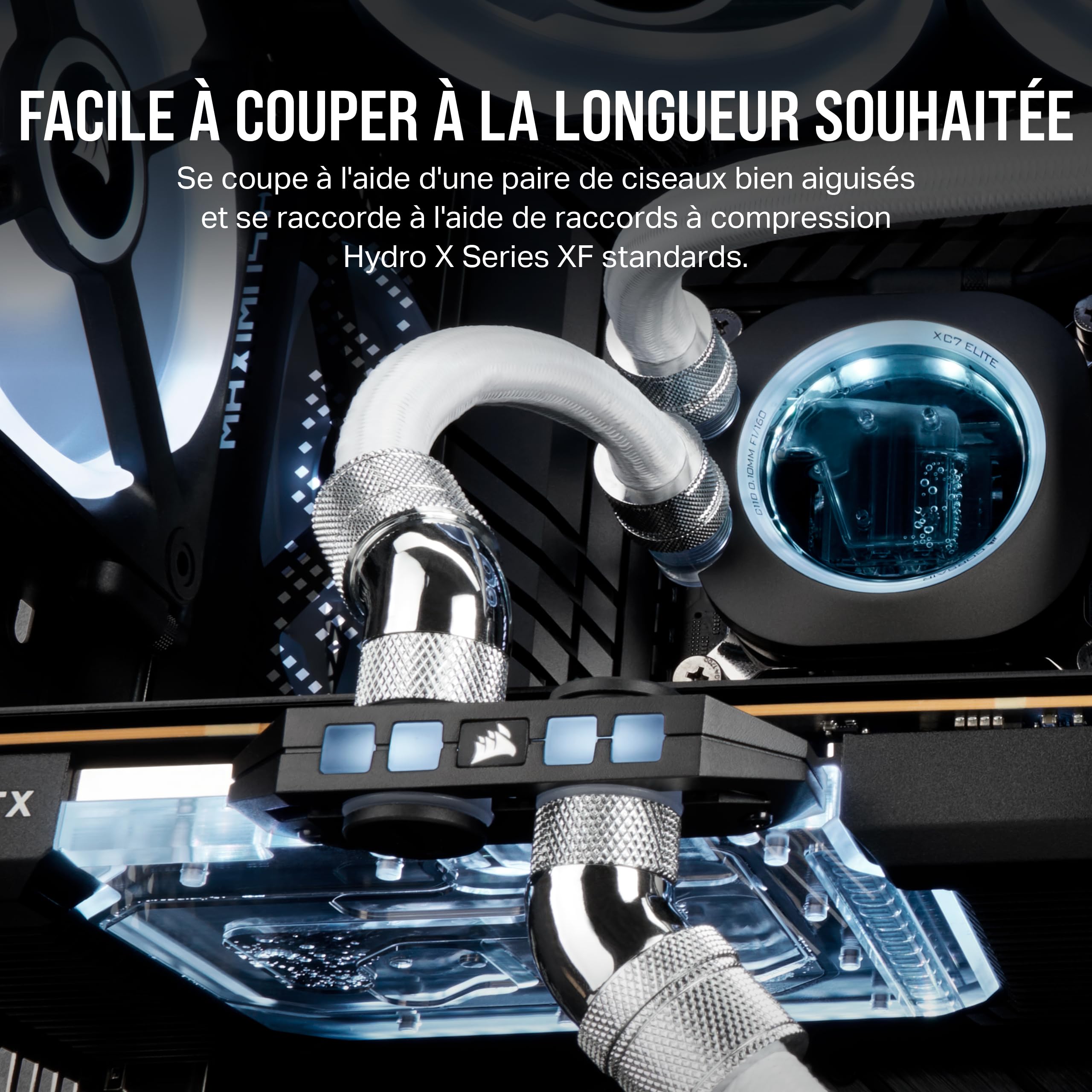 corsair-hydro-x-series-xt-softline-blanc-tuyau-mesh-epdm-3-m-tres-watercooling-c image 4