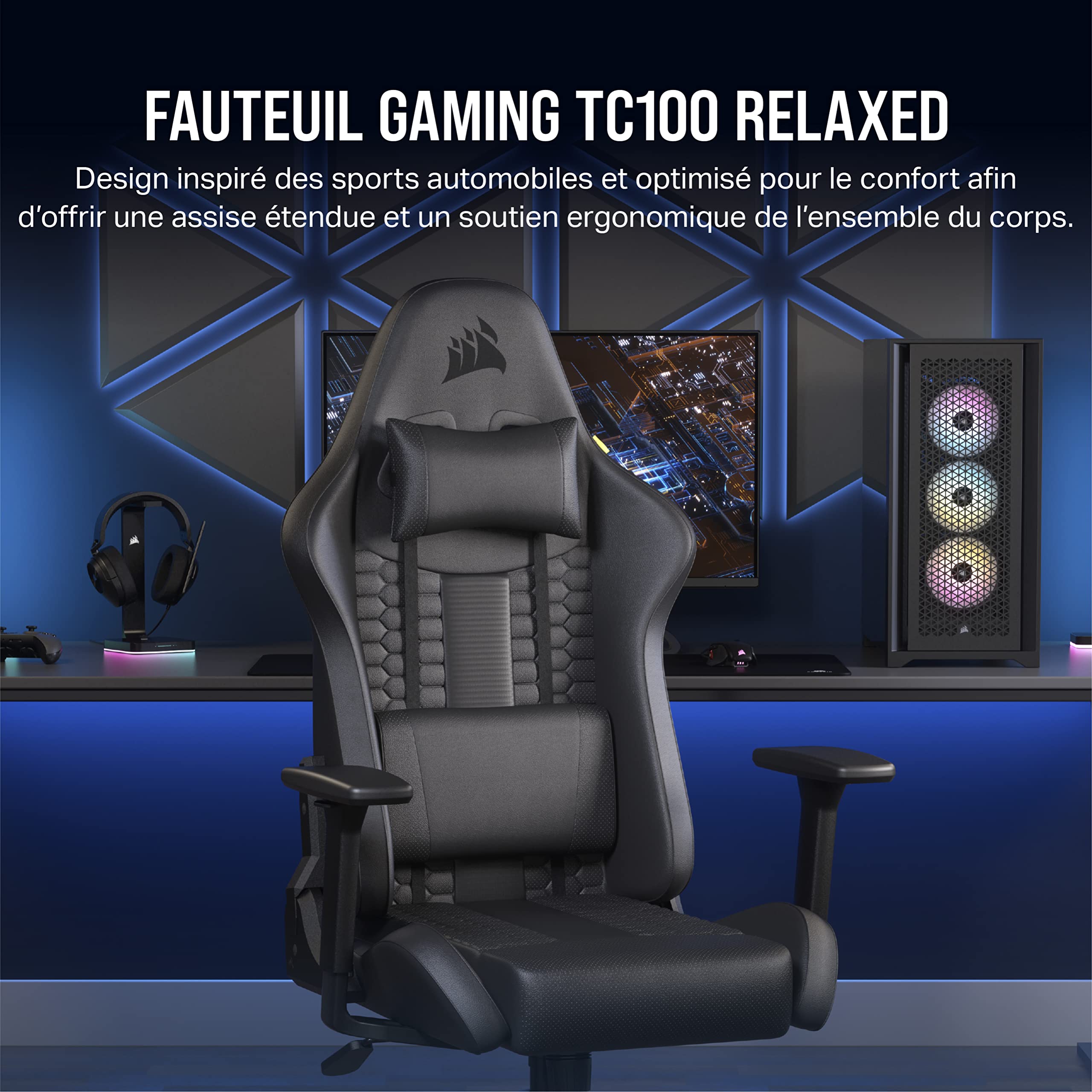 corsair-tc100-relaxed-fauteuil-gaming-similicuir-noir image 4