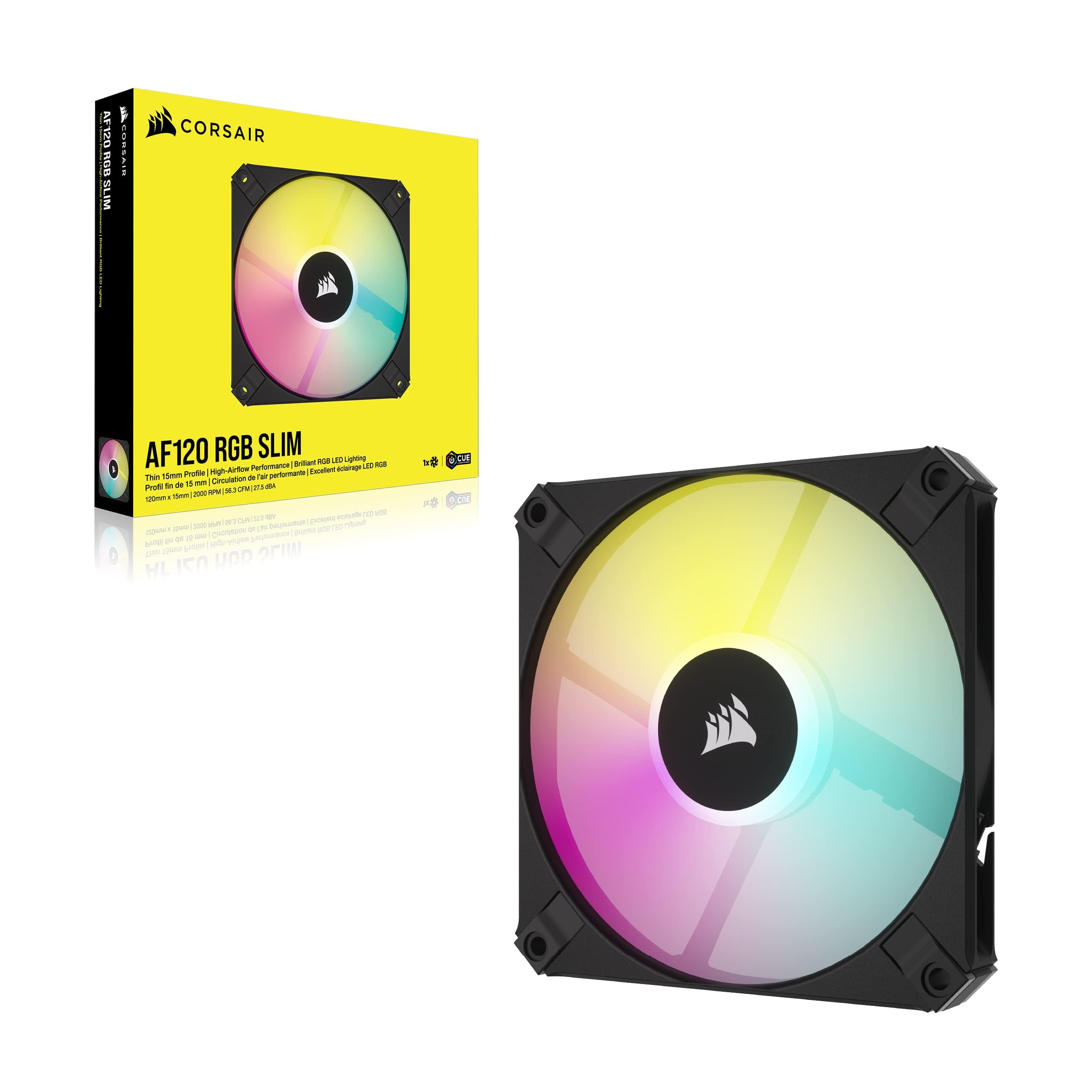 corsair-af120-rgb-slim-120mm-pwm-ventilateur-fin-noir image 8
