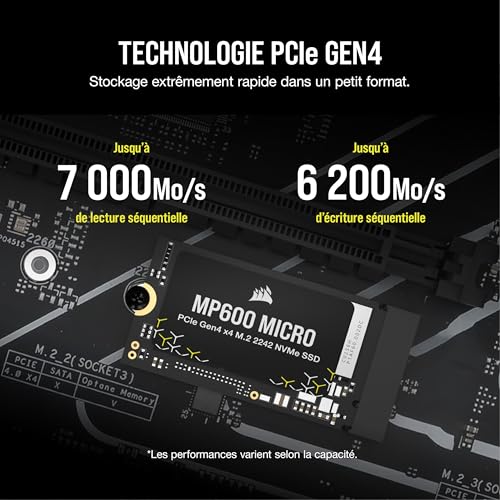 corsair-mp600-micro-1-to-m-2-2242-nvme-pcie-gen4-x4-ssd-7000-mo-s-noir image 8