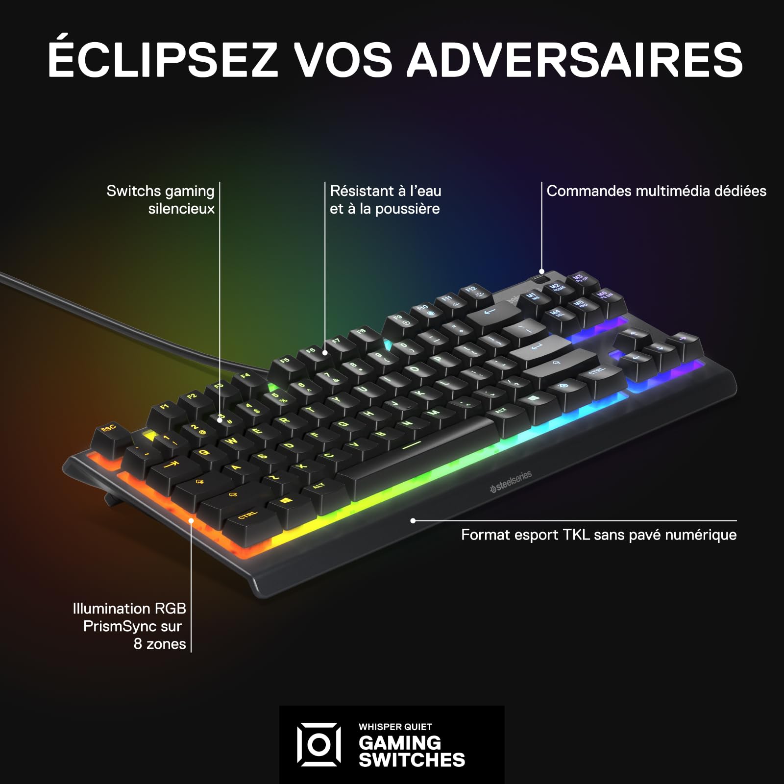 steelseries-apex-3-tkl-clavier-gaming-azerty-rgb-noir image 3