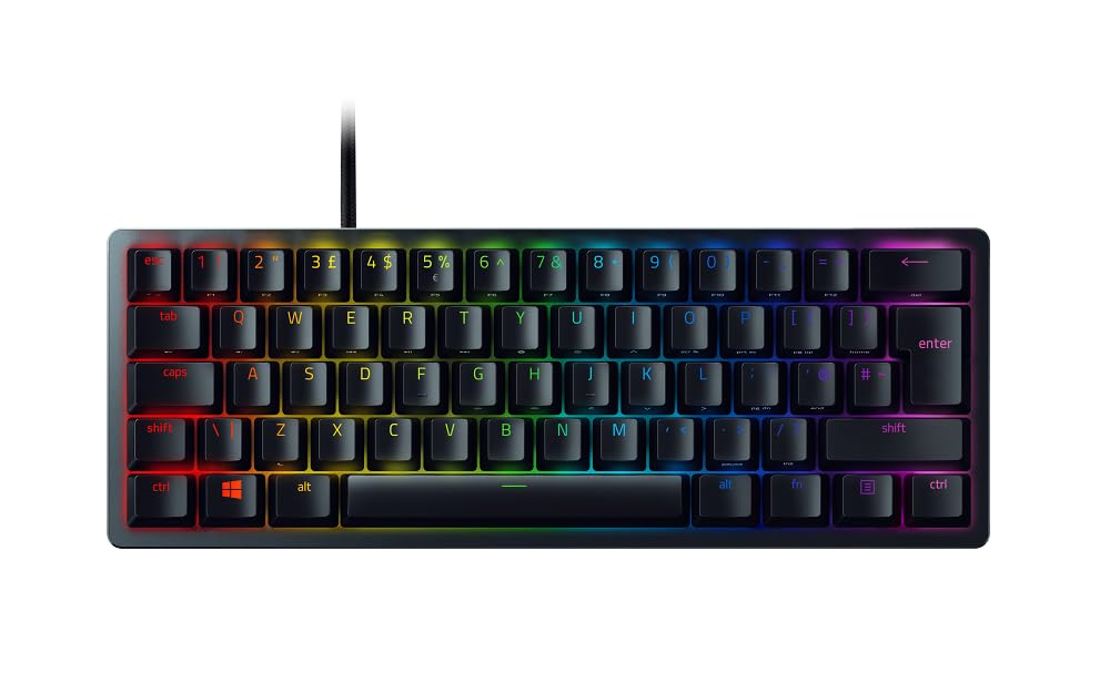 razer-huntsman-mini-60-clavier-gaming-optique-m-canique-violet-clicky-noir-azert image 1