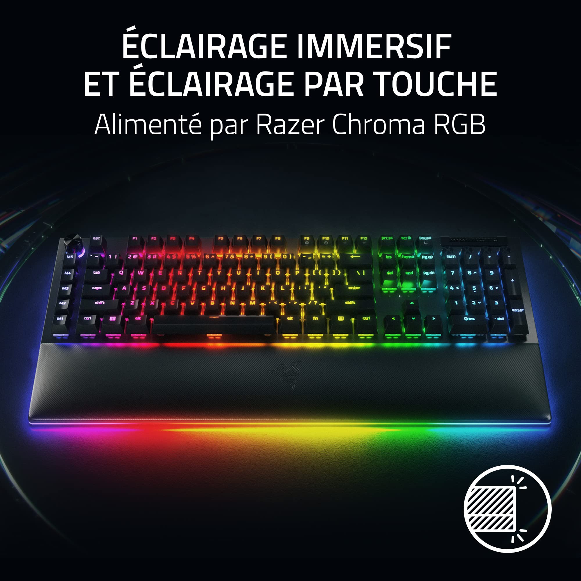 razer-blackwidow-v4-pro-switches-jaunes-clavier-m-canique-azerty-fr-noir image 3