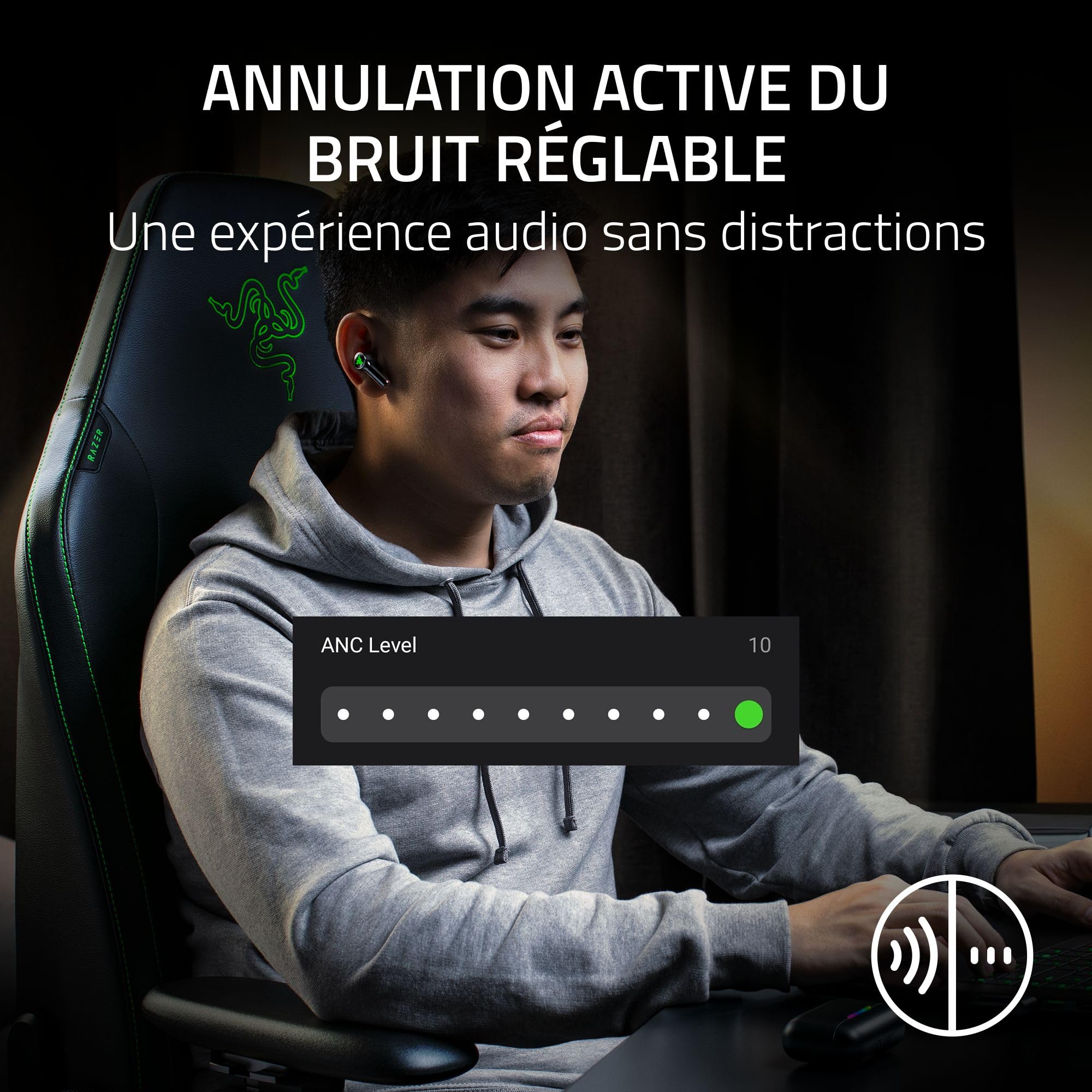 razer-hammerhead-v3-hyperspeed-couteurs-gaming-sans-fil-anc-ipx4-noir image 3